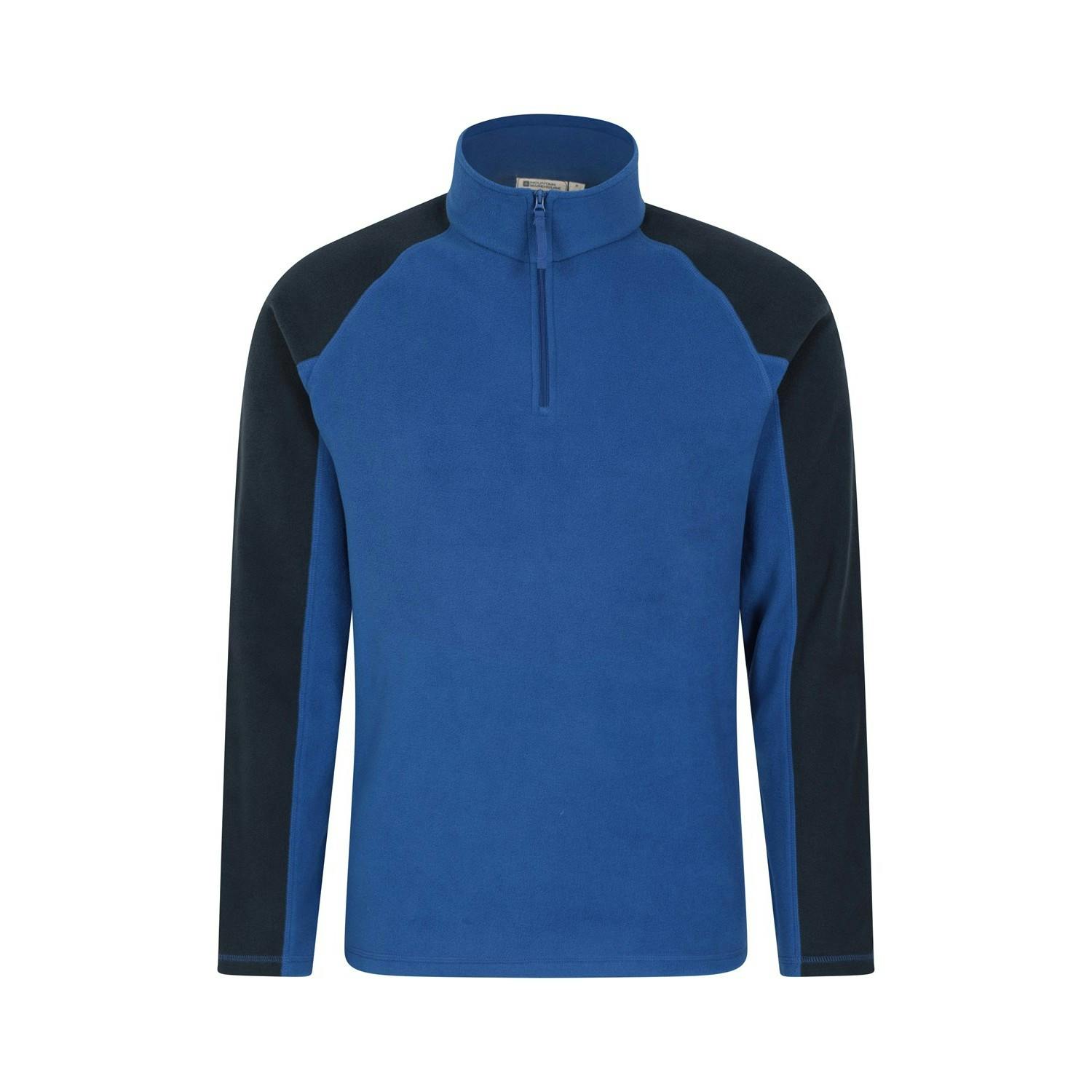 Mountain Warehouse Men's Cobalt Ashbourne Ii Half Zip Fleece Top - 4XL - 100% Polyester