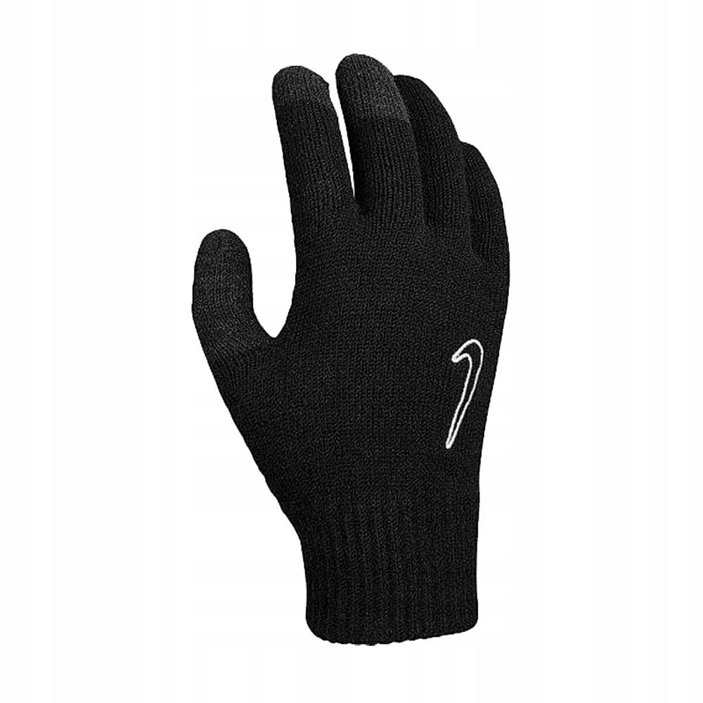 Nike Black Childrens/Kids Knitted Tech Grip Gloves - S-M - 95% Acrylic/5% Spandex