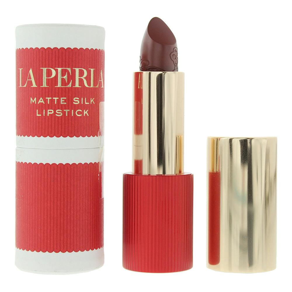 La Perla Matte Silk Lipstick 3.5G #112 Tiramisu Red - Image 11