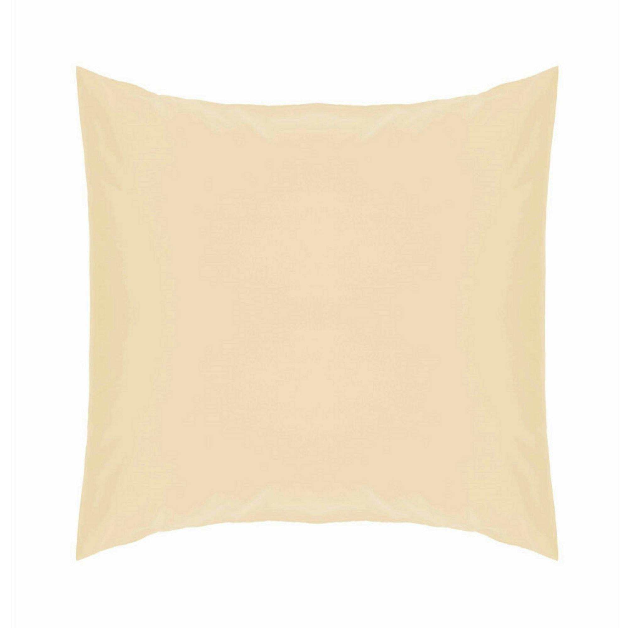 Belledorm Cream Easycare Percale Continental Pillowcase - One Size - 50% Cotton/50% Polyester