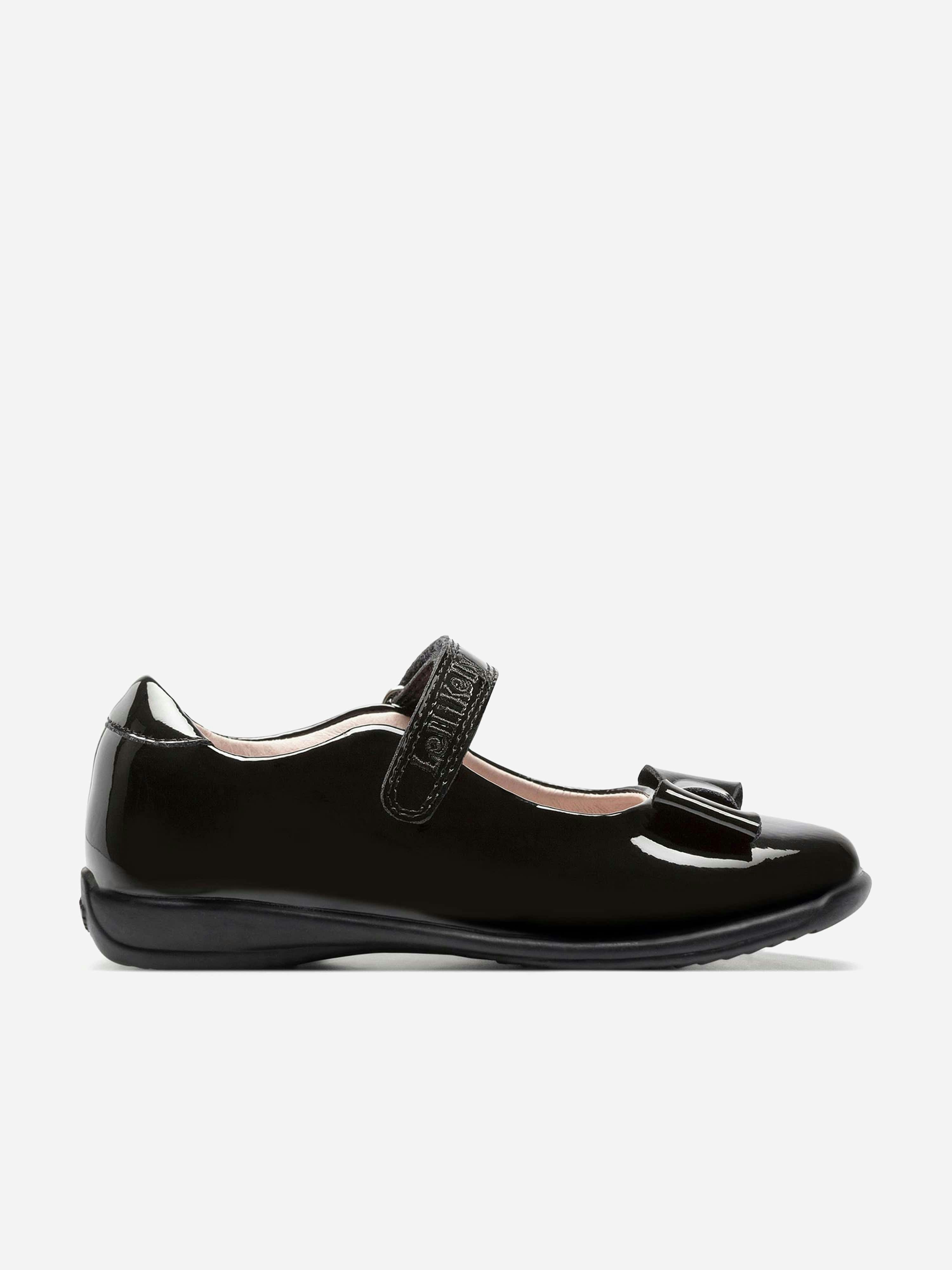 Lelli Kelly Girls Black Perrie Patent School Shoes In - Eu 28 Uk 10