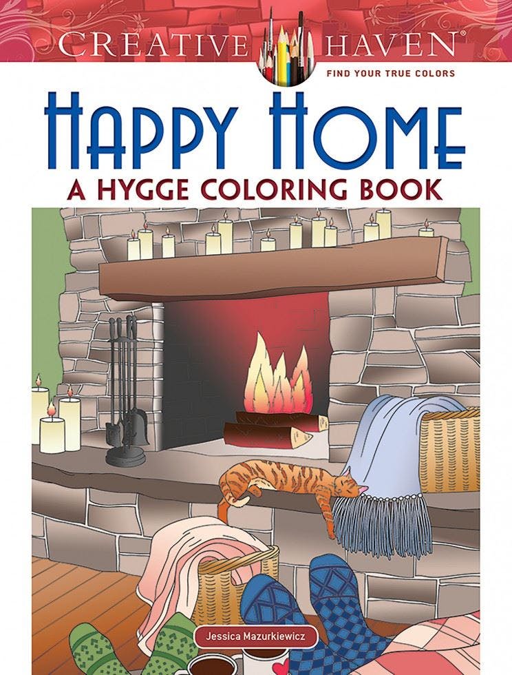Search Press Creative Haven Happy Home: A Hygge Coloring Book - Jessica Mazurkiewicz - Creative Haven