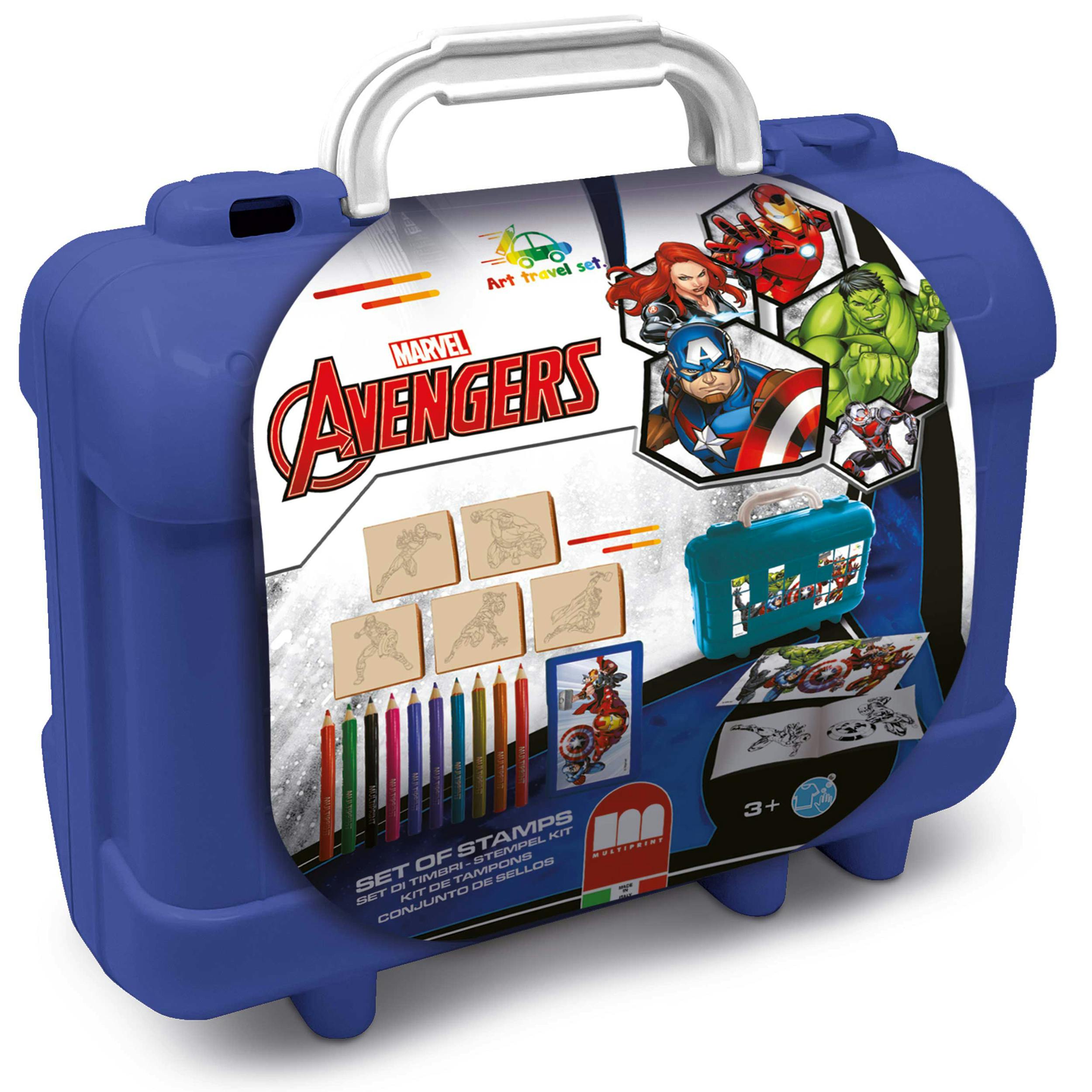 Multiprint Blue Avengers Travel Set By – Kids Activity & Craft Set - 1