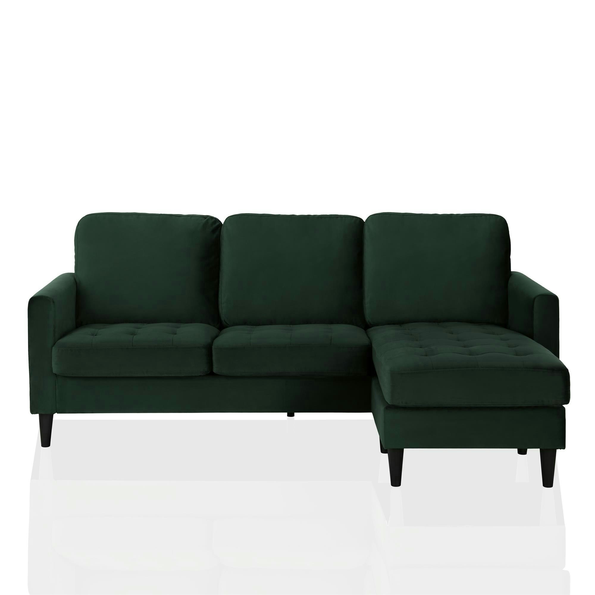 Dorel Home Green Strummer Reversible Sectional Sofa