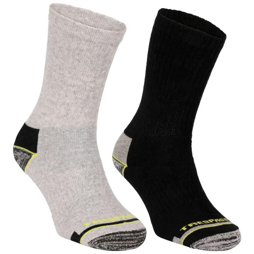 Trespass Women's Black Socks (Pack Of 5) In | Size: 7/11 - Image 2