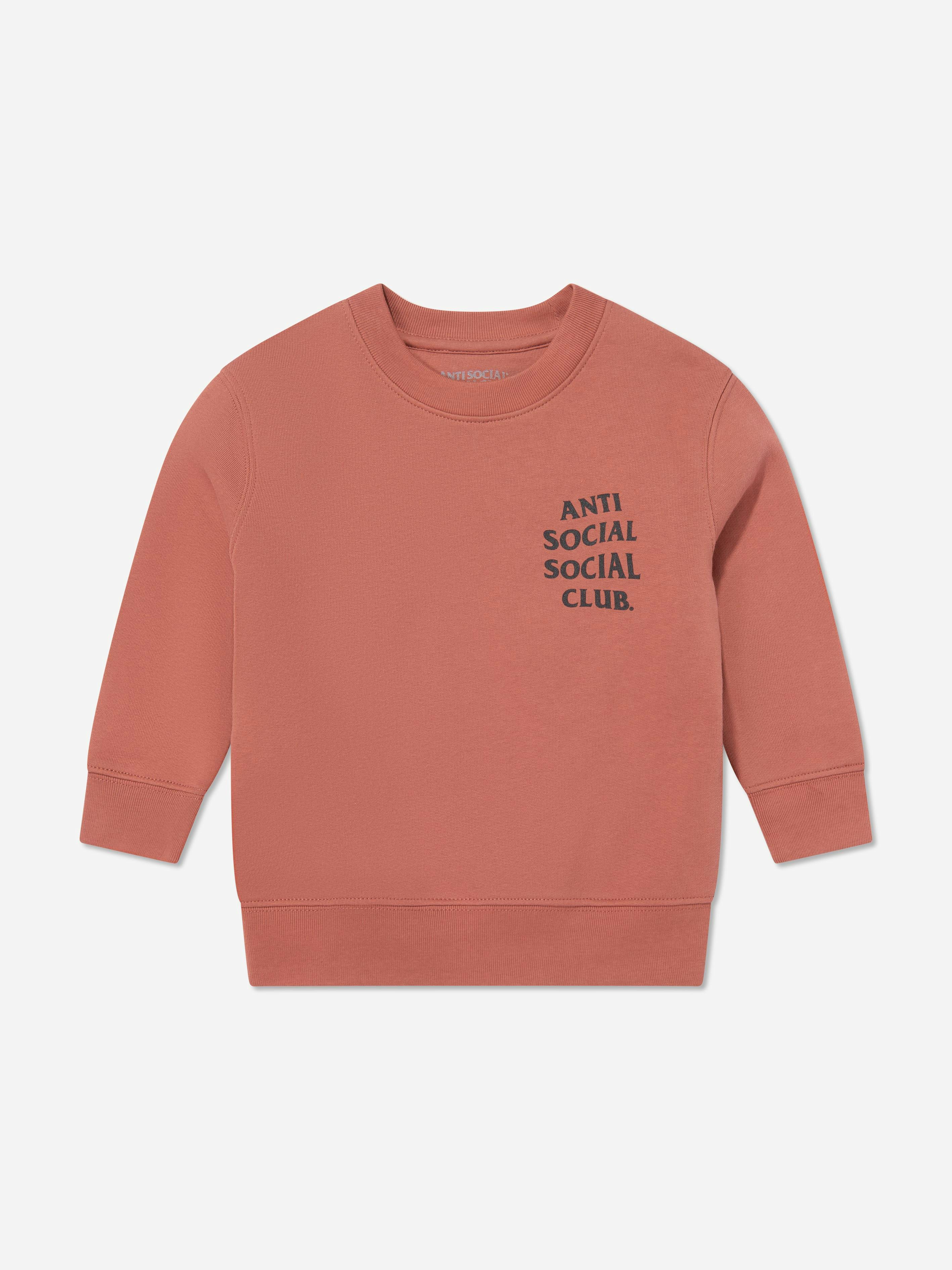 Anti Social Social Club Boys Orange Kids Rose Kkotch Sweatshirt In - 9 - 11Yrs