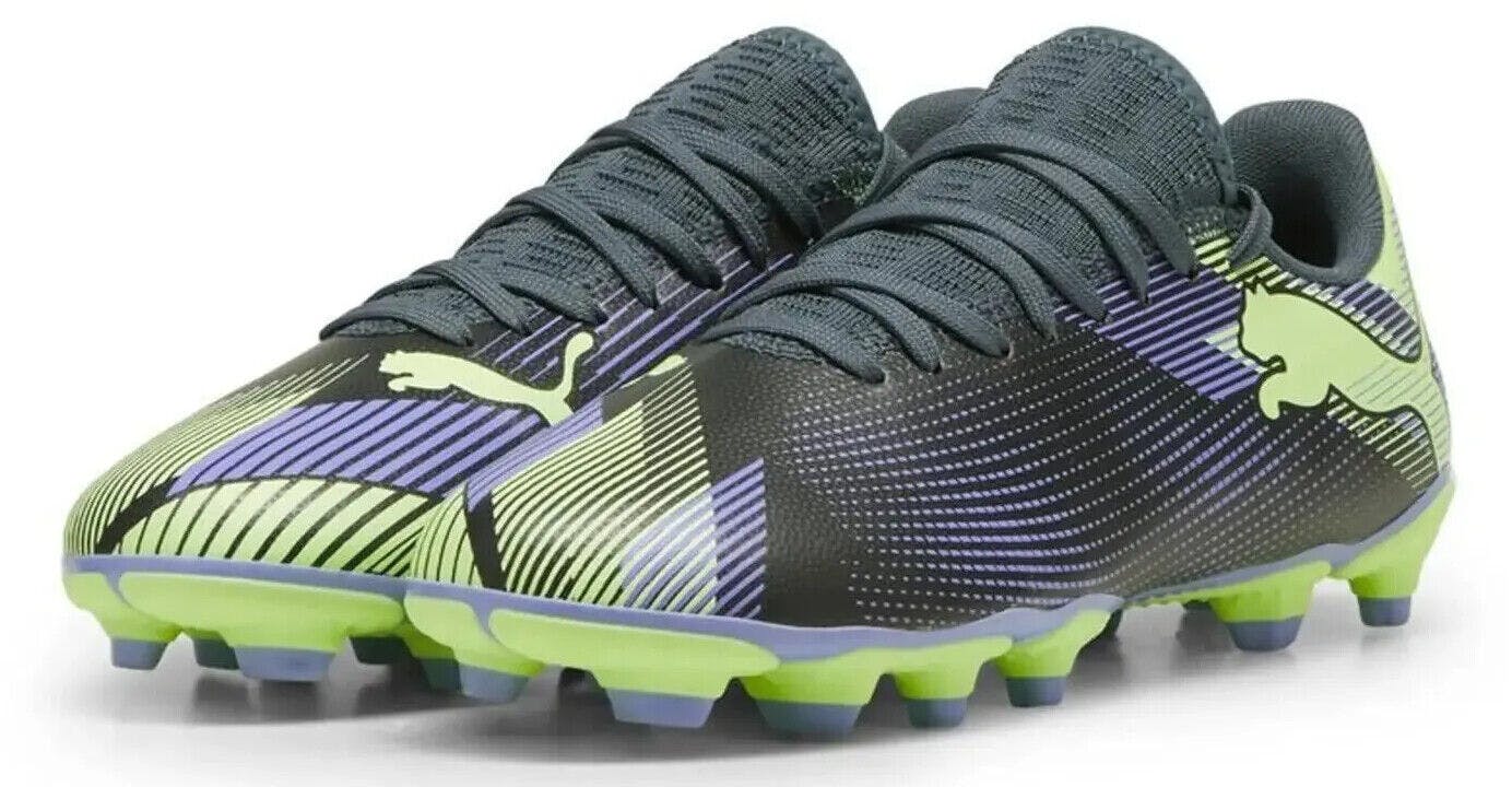 Puma Boys Gray / Girls Football Boots Future 7 Fg/Ag Skies - Uk Kids 11.5 Eu 30
