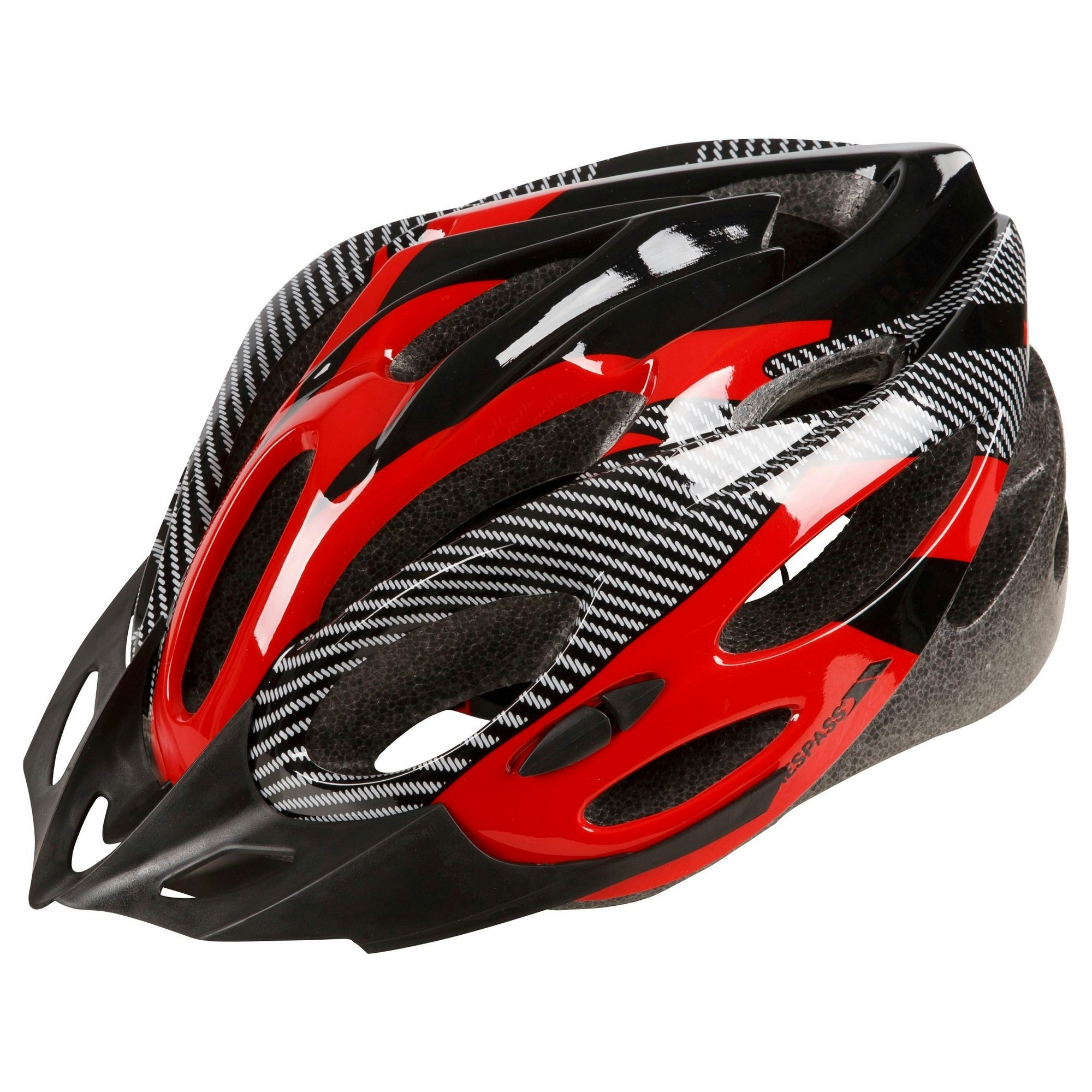 Trespass Unisex Red Adults Crankster Cycling Helmet - X - X - S/M