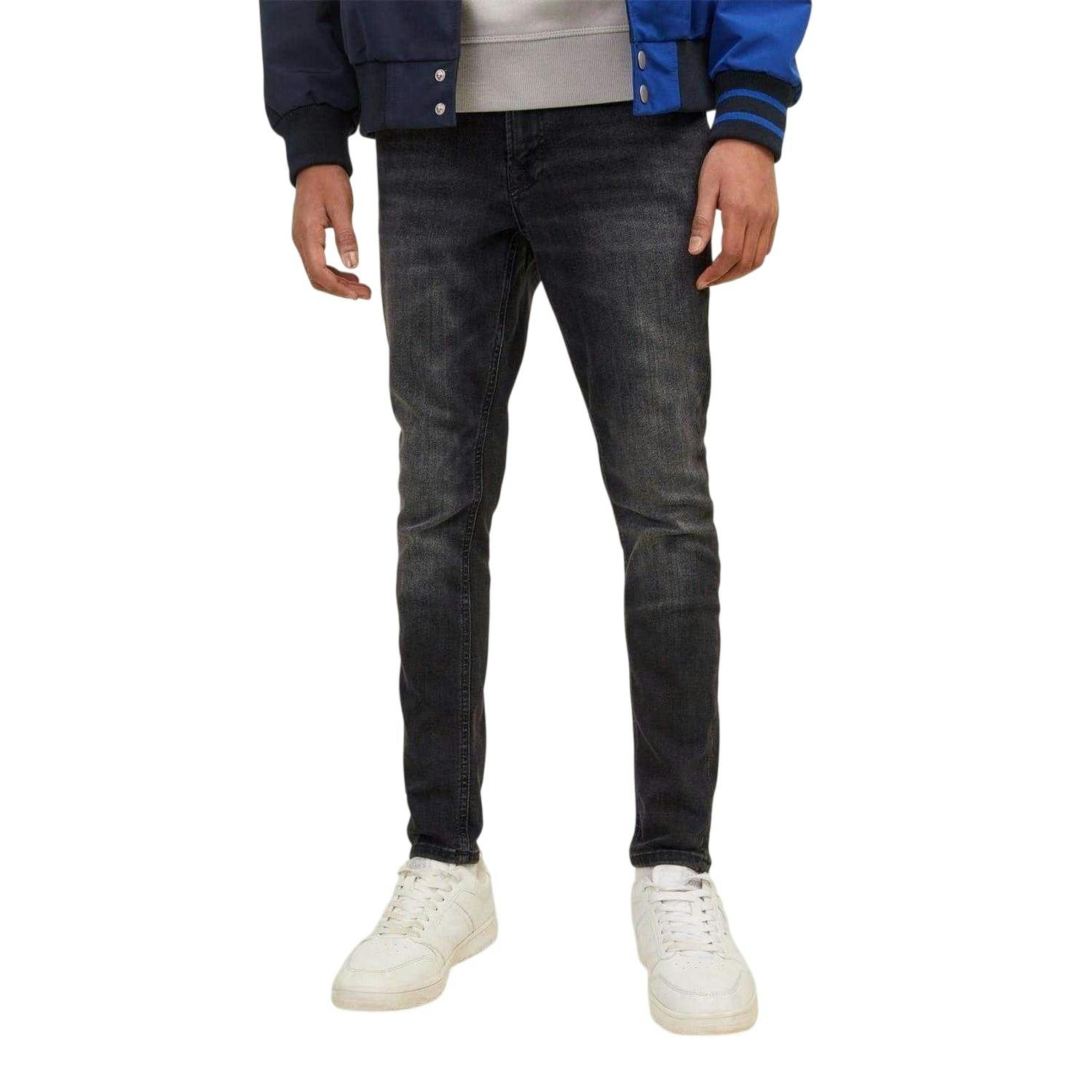 Jack & Jones Boys Black Jack And Jones Denim Skinny Jeans - Denim - 8 Years - Denim - 70% Cotton/28% Polyester/2% Elastane