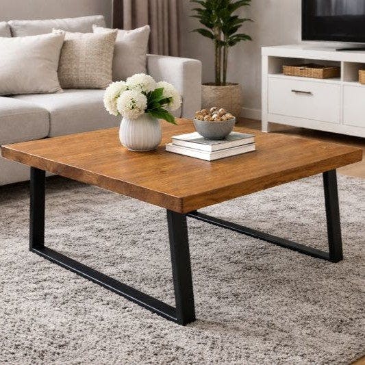 Trl Furniture Grey/Grain Sleek & Slender Rustic Coffee Table - 120 - 60