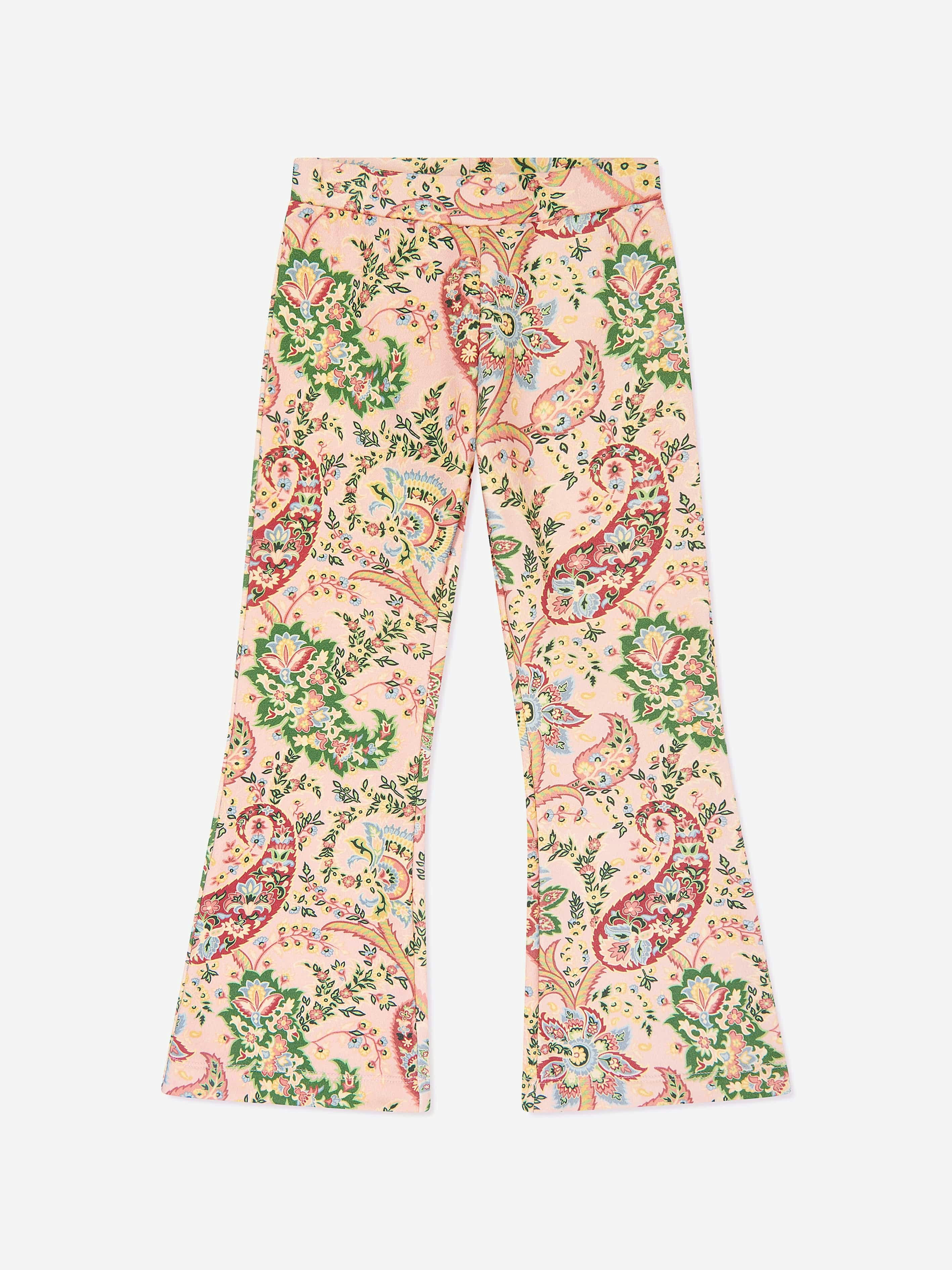 Etro Girls Paisley Print Joggers In Multicolour - Multicoloured - 6 Yrs