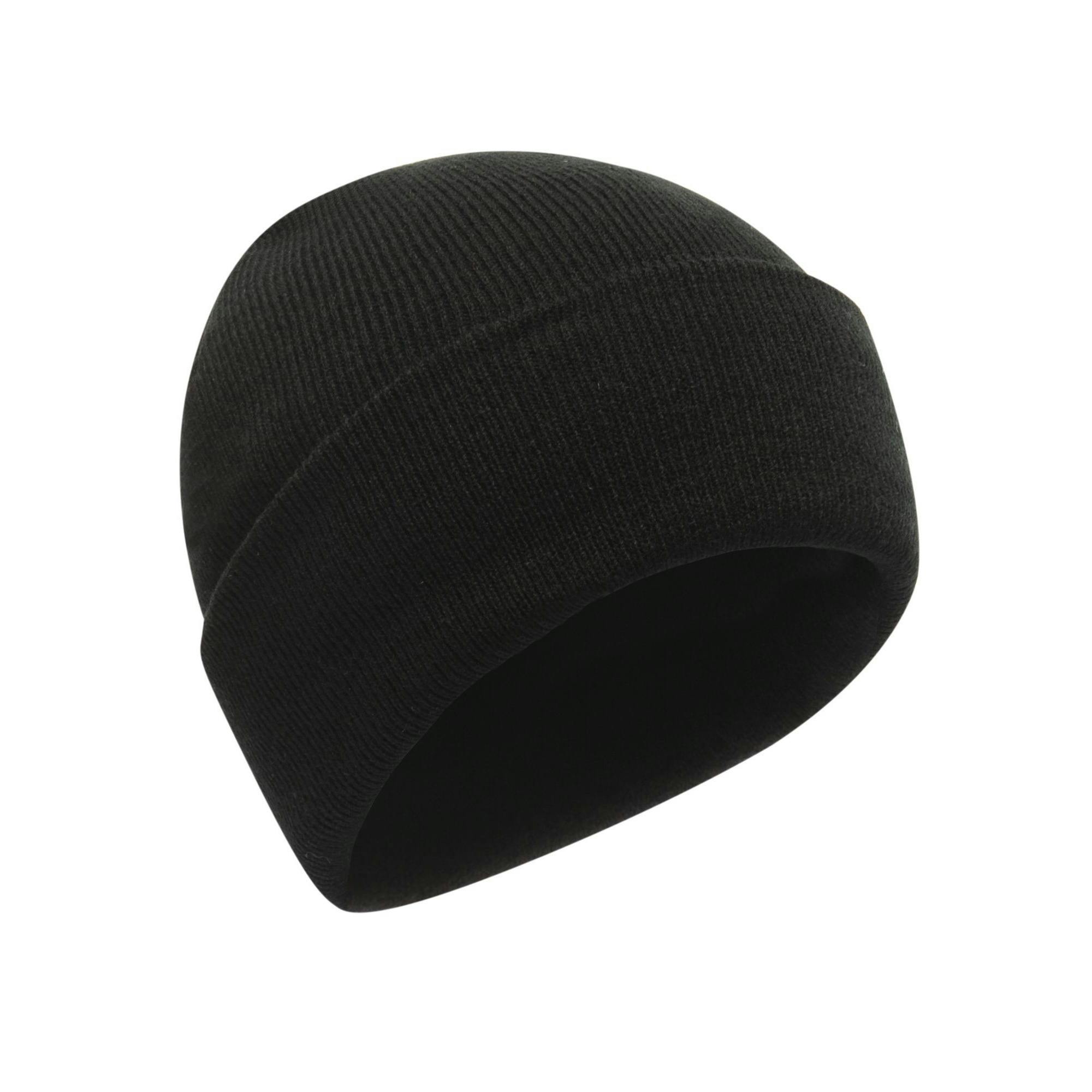 Regatta Unisex Black Professional Standout Adults/ Axton Cuffed Beanie - One Size - 100% Acrylic