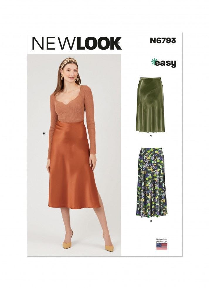 New Look Women's Sewing Pattern 6793, Skirts For A (6-8-10-12-14-16-18) - Easy - A (6-8-10-12-14-16-18)