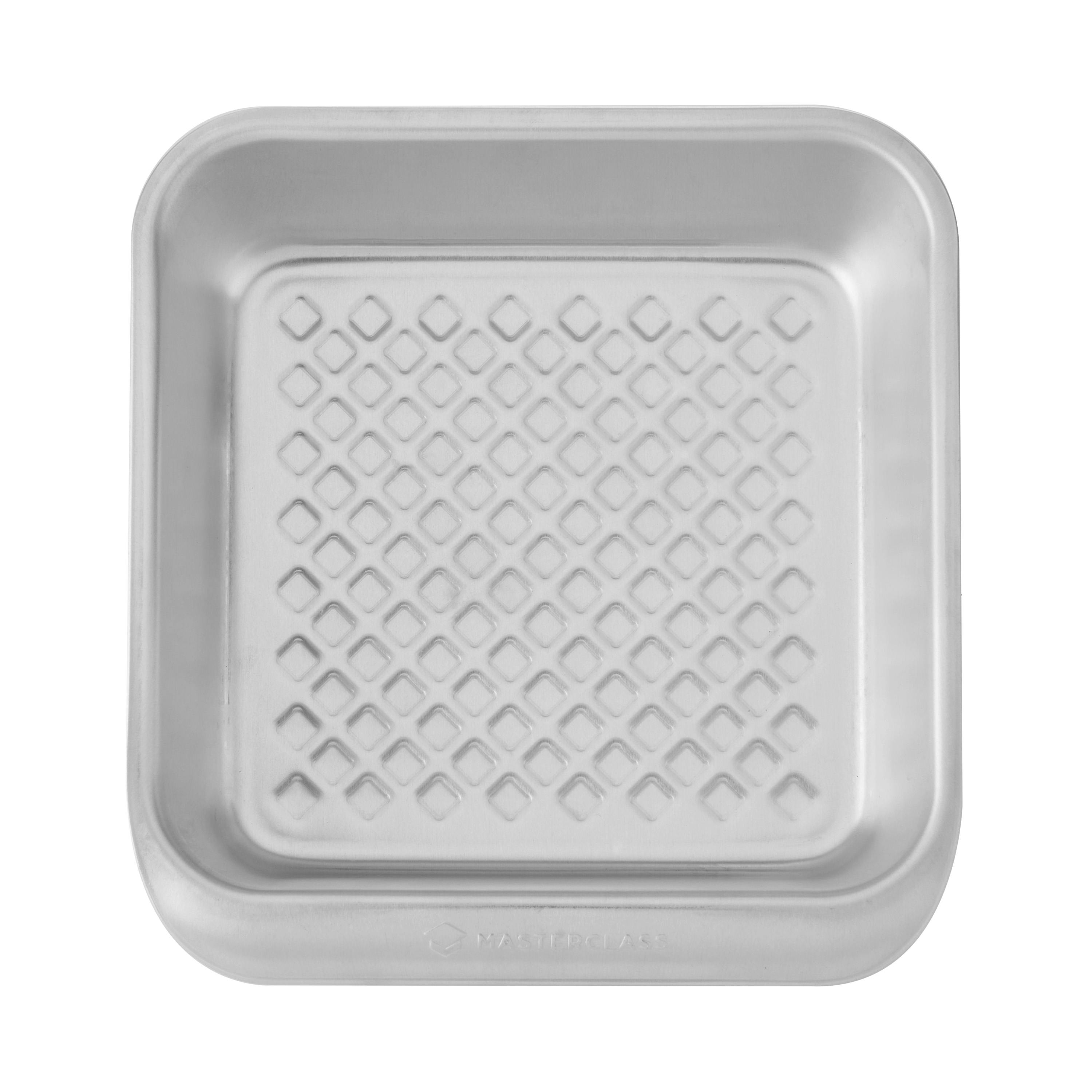 Rackhams Silver Recycled Aluminium Square Baking Tin, 23Cm - Aluminium - Baking Tin