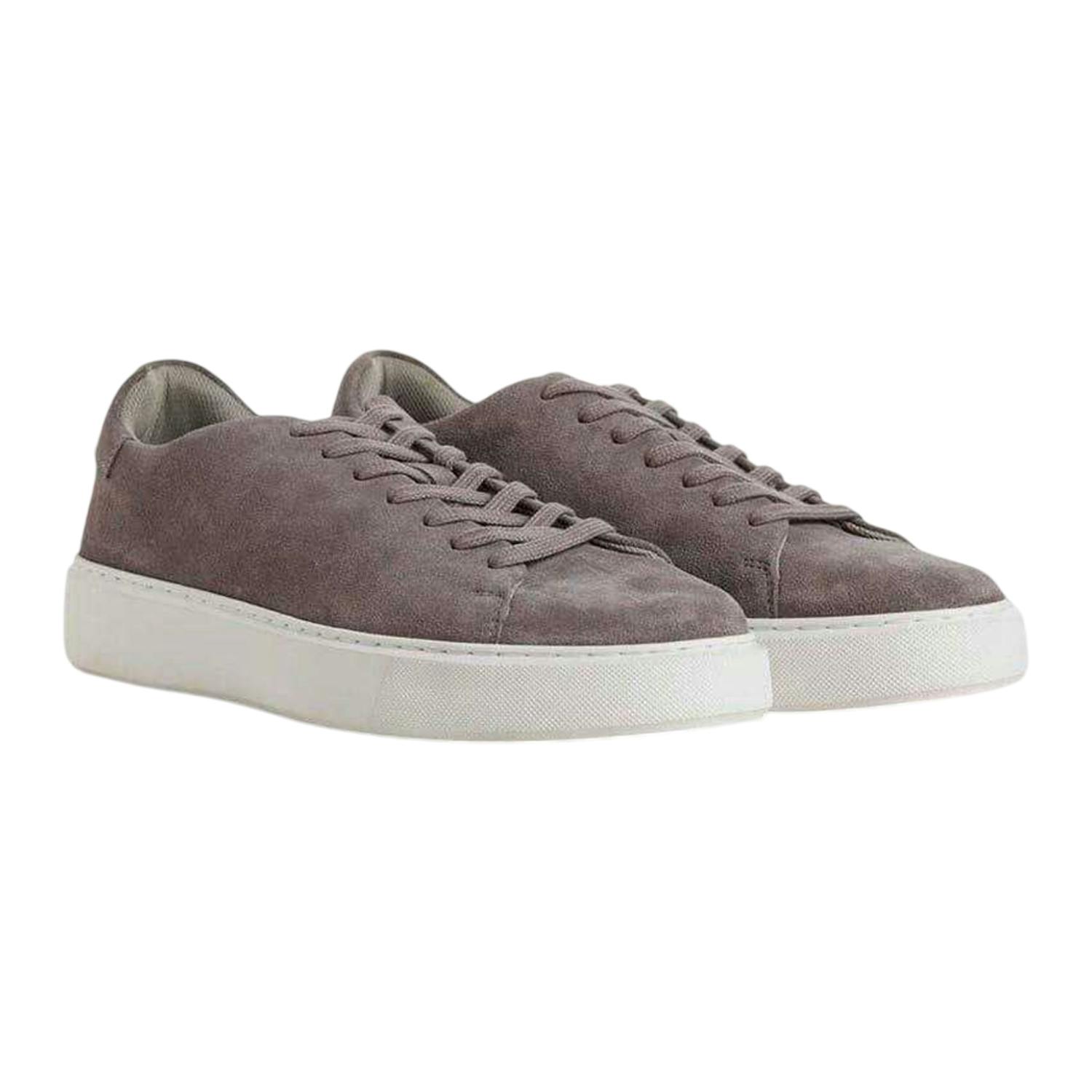 Jack And Jones Men's Suede Platform Trainers - Ash - 11 Uk - Ash - 100% Mixed