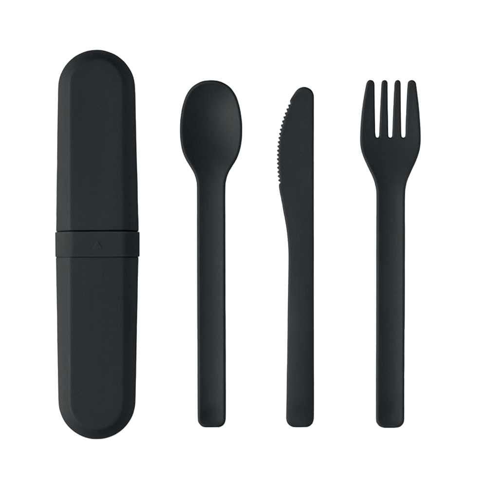 Midocean Black Biteful Cutlery Set - One Size - 100% Mixed