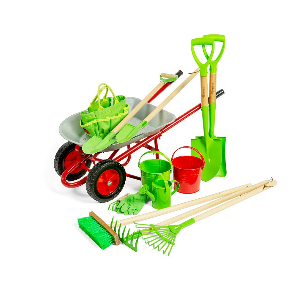 Bigjigs Toys Children's Deluxe Gardening Bundle - Includes 15 Tools