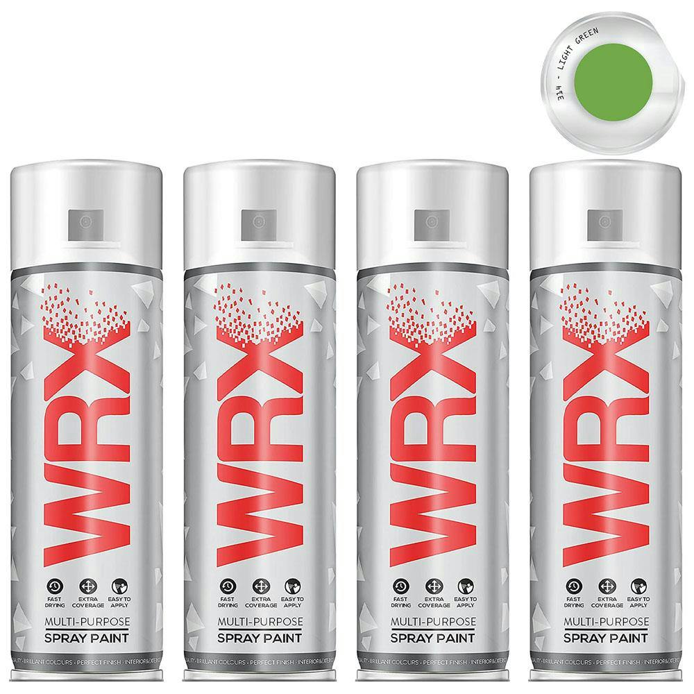 Rackhams Light/Green 12X Wrx Flat Spray Paint 400Ml - Image 6
