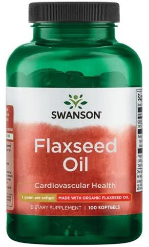 Swanson Flaxseed Oil 1000Mg 100 Softgels - Image 6