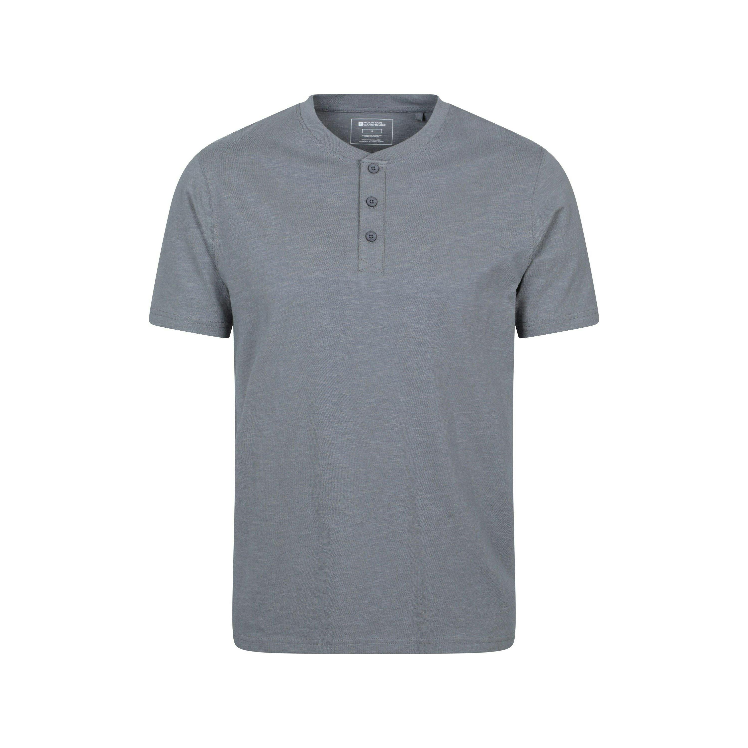 Mountain Warehouse Men's Hasst Organic T-Shirt - Charcoal - Xs - Charcoal - 100% Organic Cotton