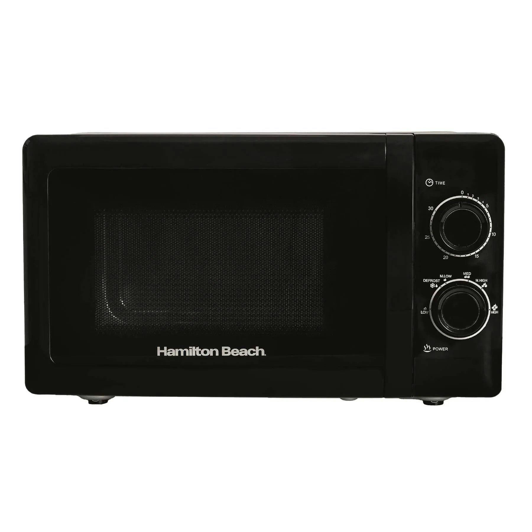 Hamilton Beach Unisex Black Manual Microwave With Stainless Steel Cavity 20L - Image 2