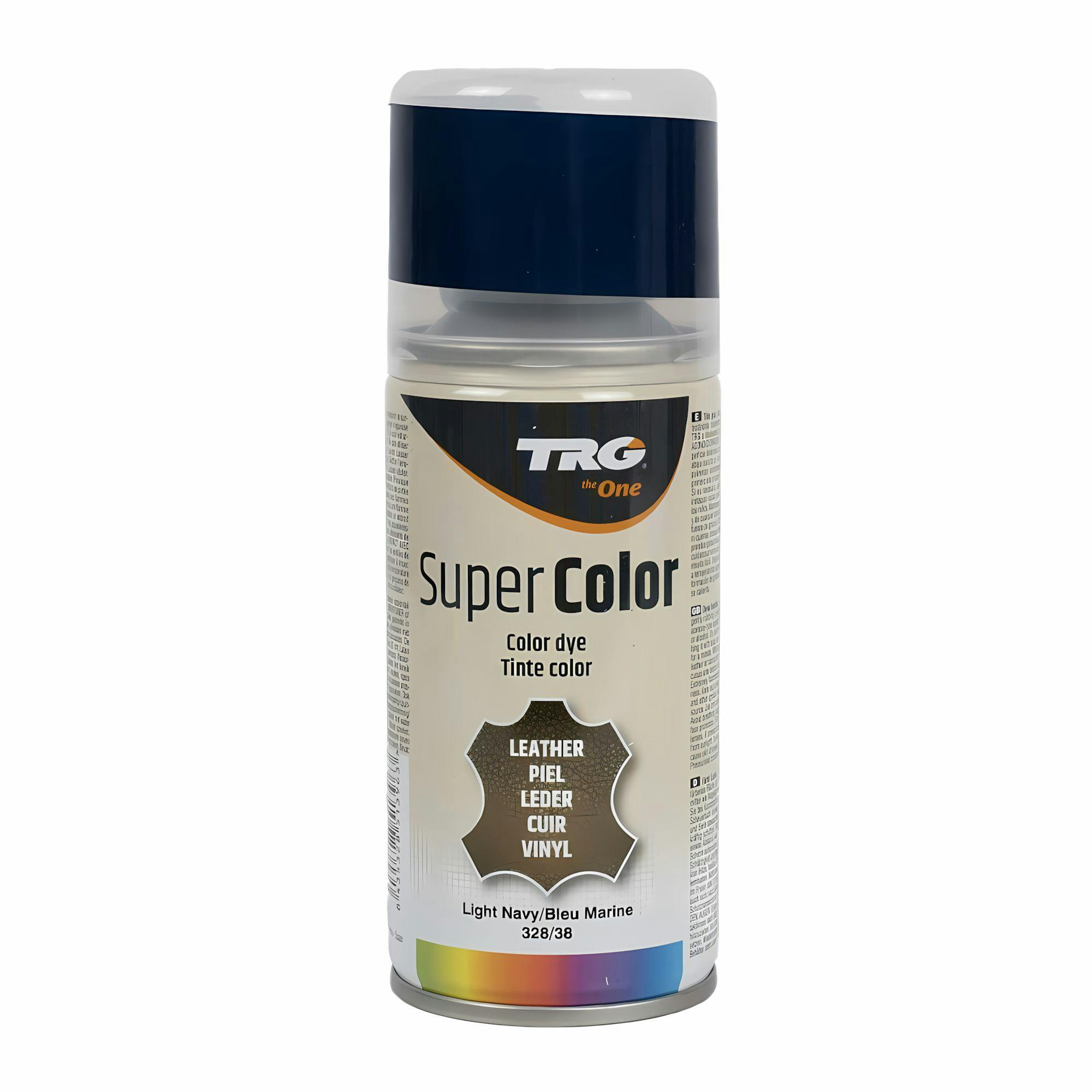 Rackhams Light Super Colour Aerosol Paint - Leather And Vinyl Recolouring 150Ml - Navy