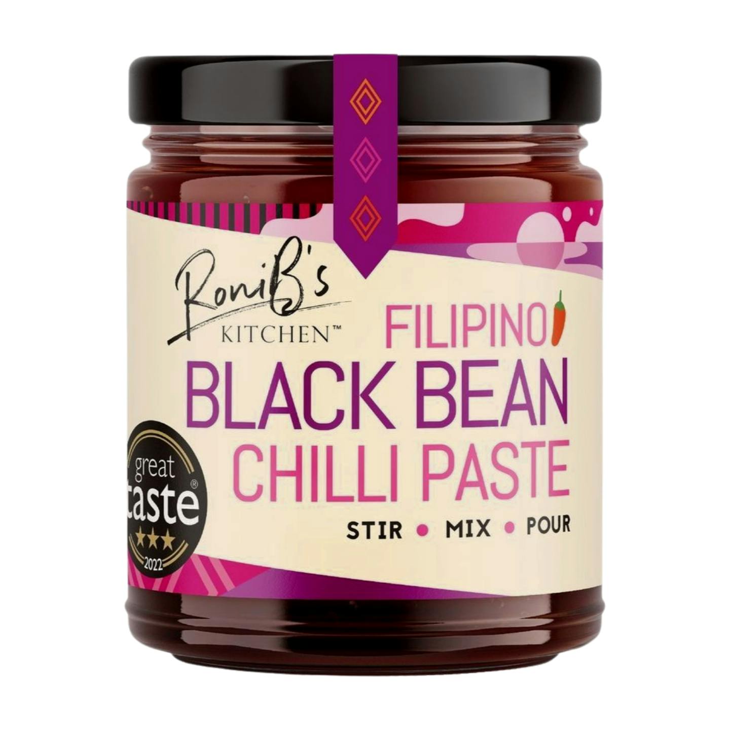 Ronib's Kitchen Black Filipino Bean Chilli Paste (350G)