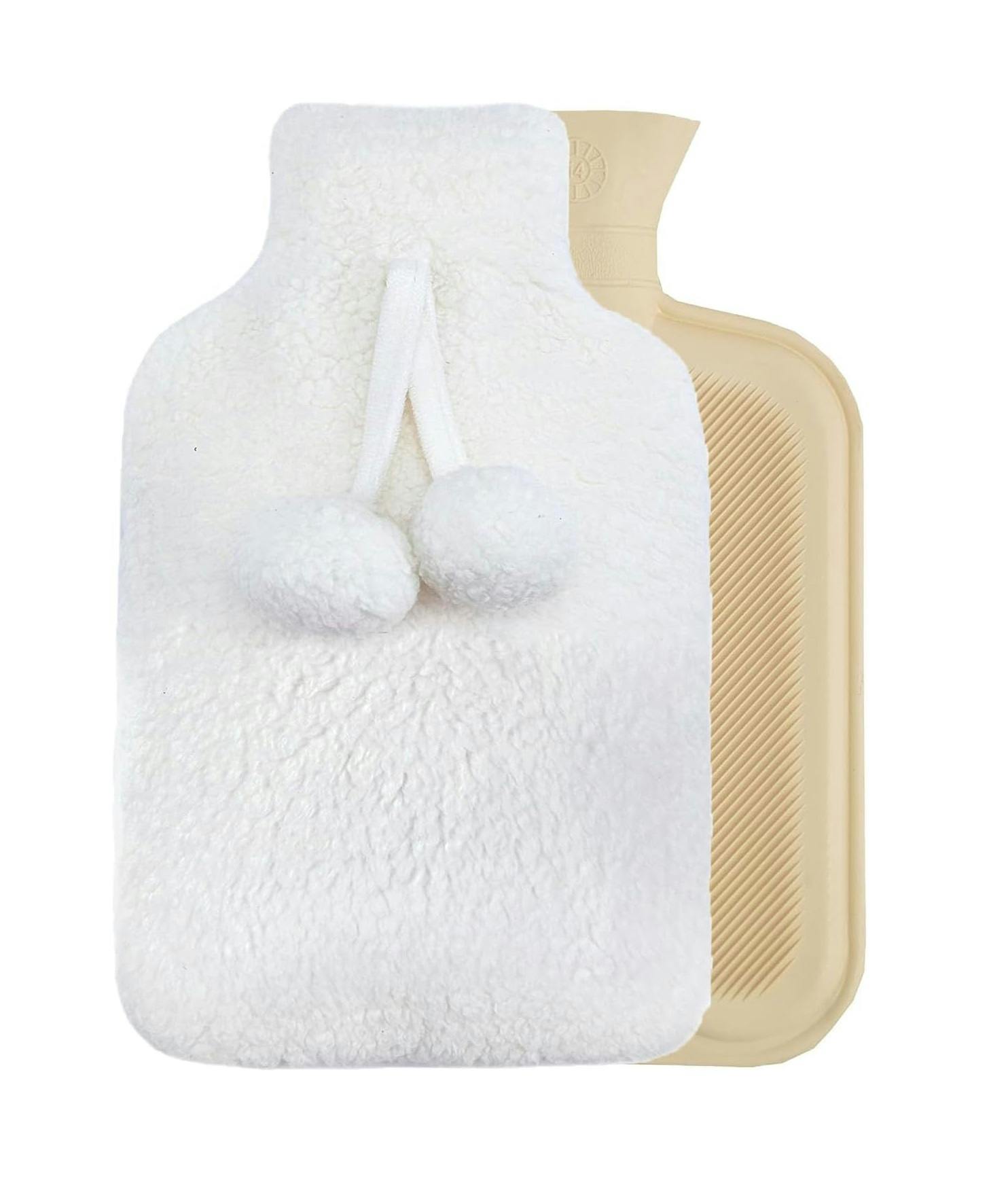 Smart Living Cream Hot Water Bottle - Teddy