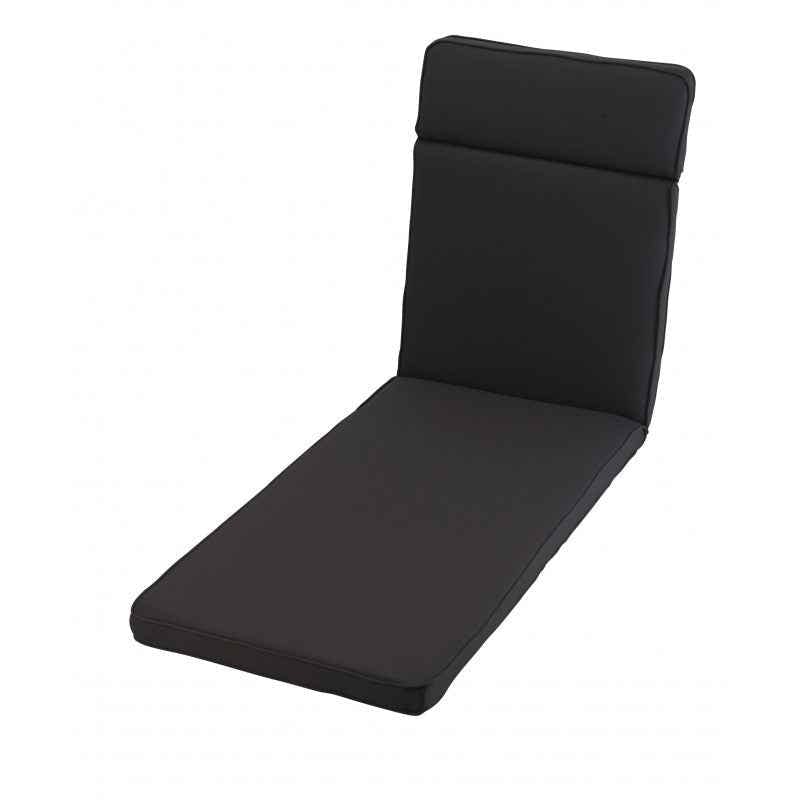 Rackhams Grey Sun Lounger Cushion (Colour Options Available) - Charcoal