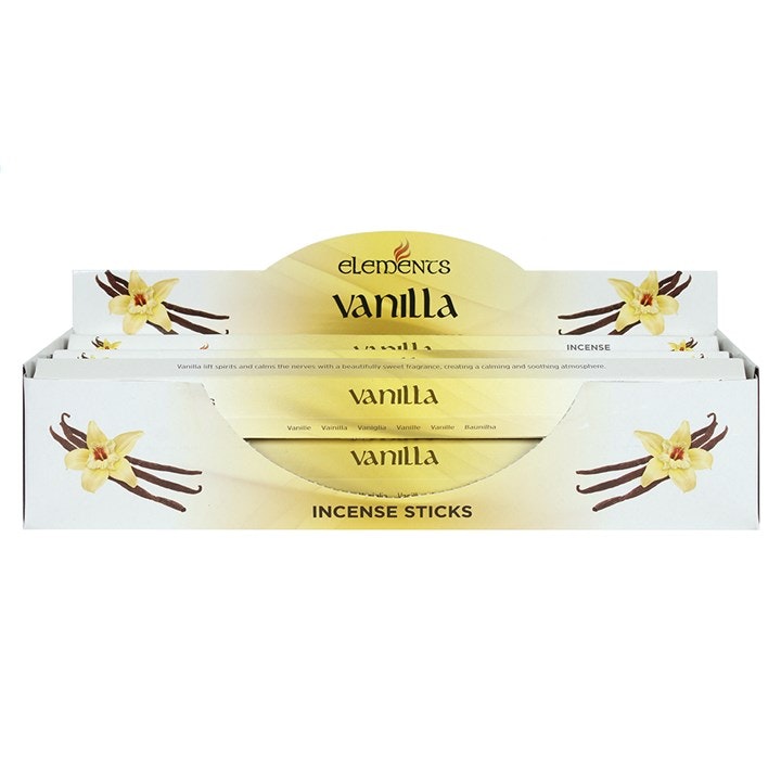 Rackhams Set Of Packets Of Elements Vanilla Incense Sticks Size 6