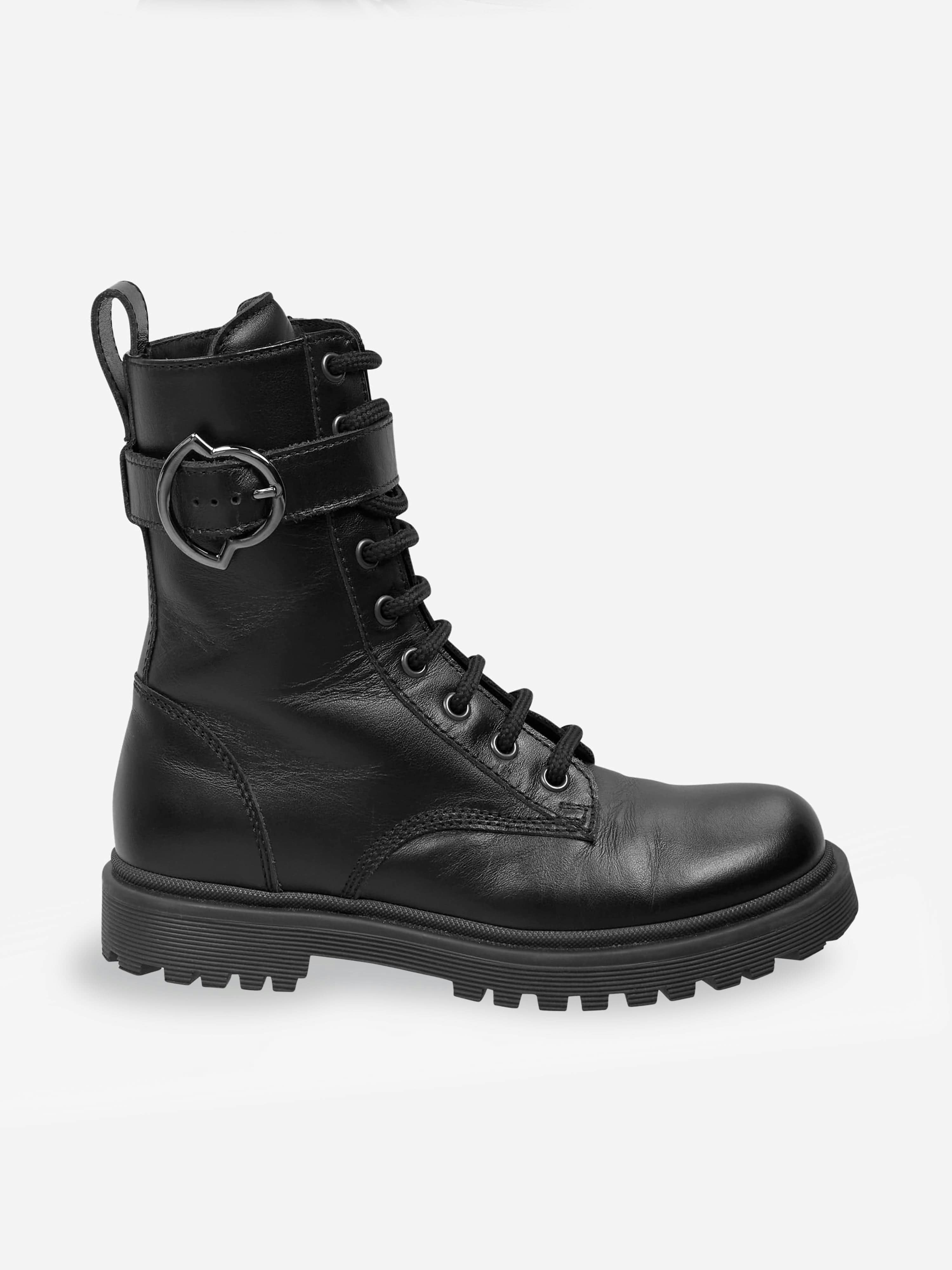 Moncler Enfant Girls Black Carinne Ankle Boots - Eu 31 Uk 12.5