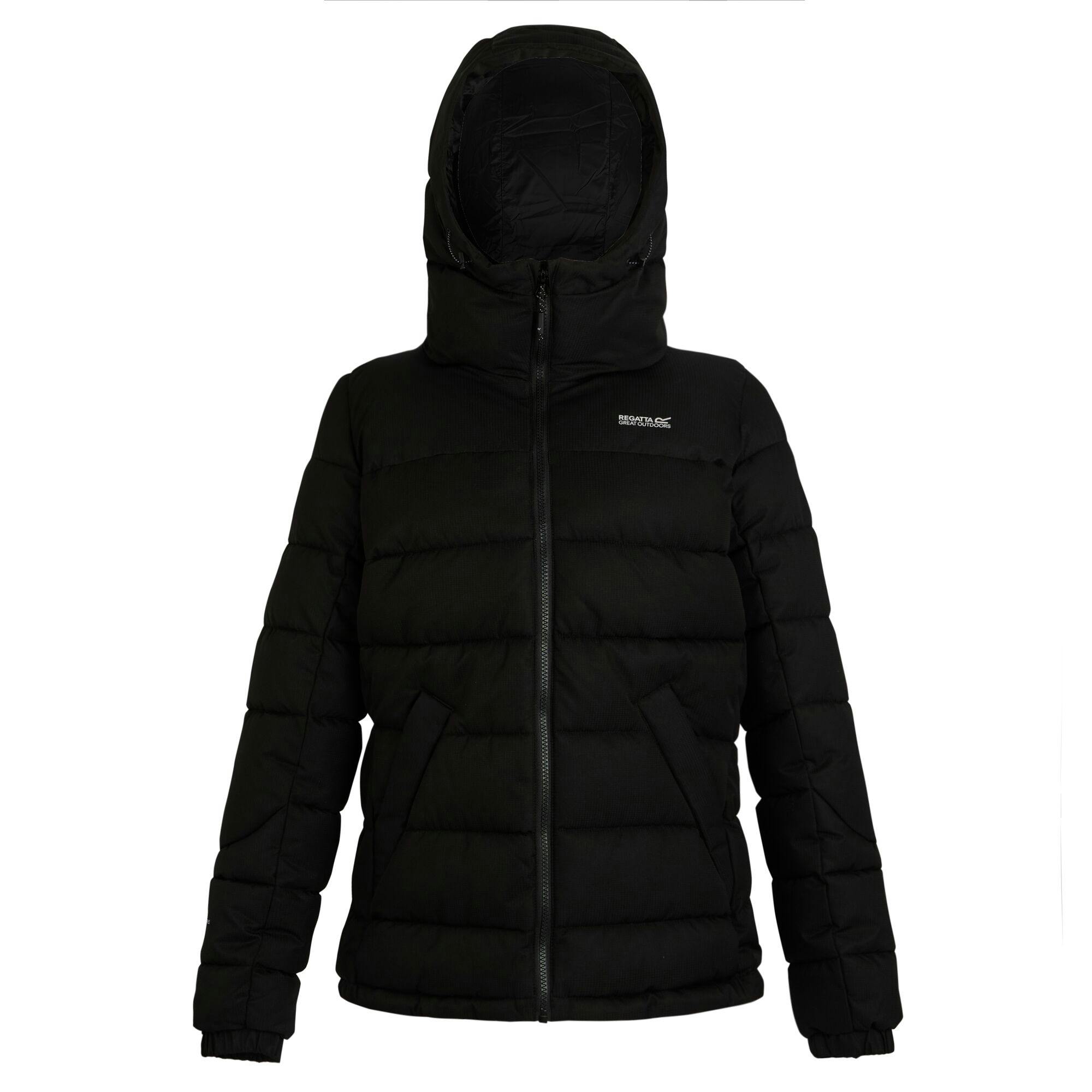Regatta Women's Black Aldthorn Quilted Jacket - 16 Uk - 100% Recycled Polyester