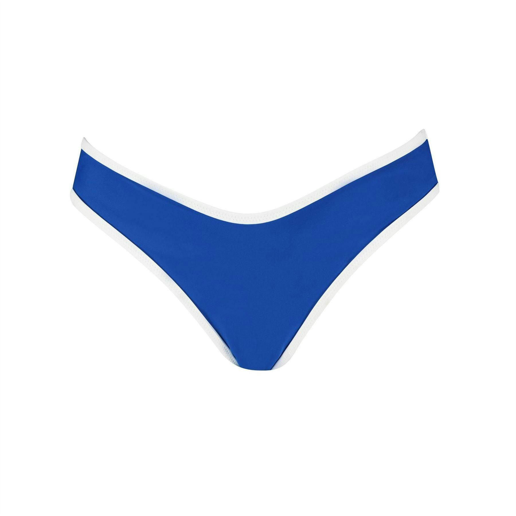 Puma Women's Blue/Grey Reversible Bikini Bottoms - 8 Uk - 85% Recycled Polyester/15% Elastane