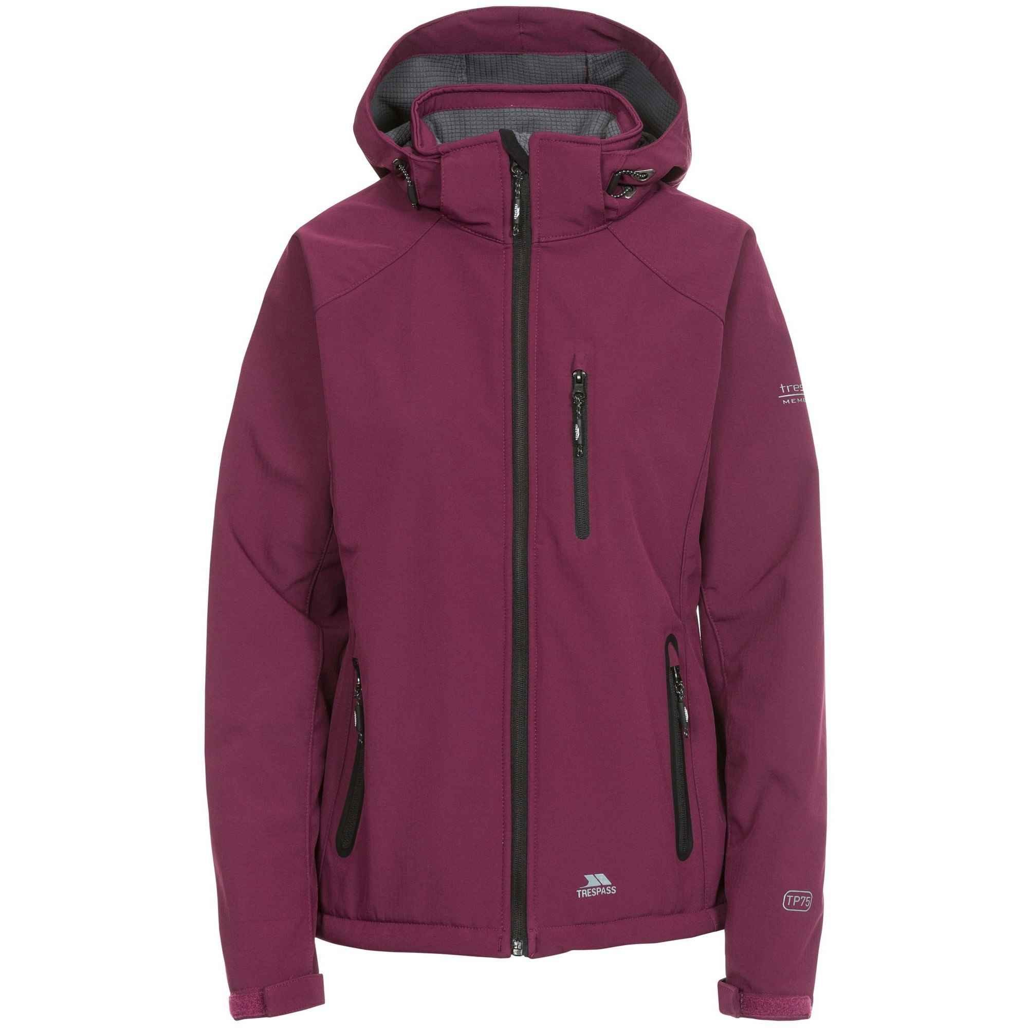 Trespass Women's Bela Ii Waterproof Soft Shell Jacket - Grape Wine - Grape Wine - Xxs