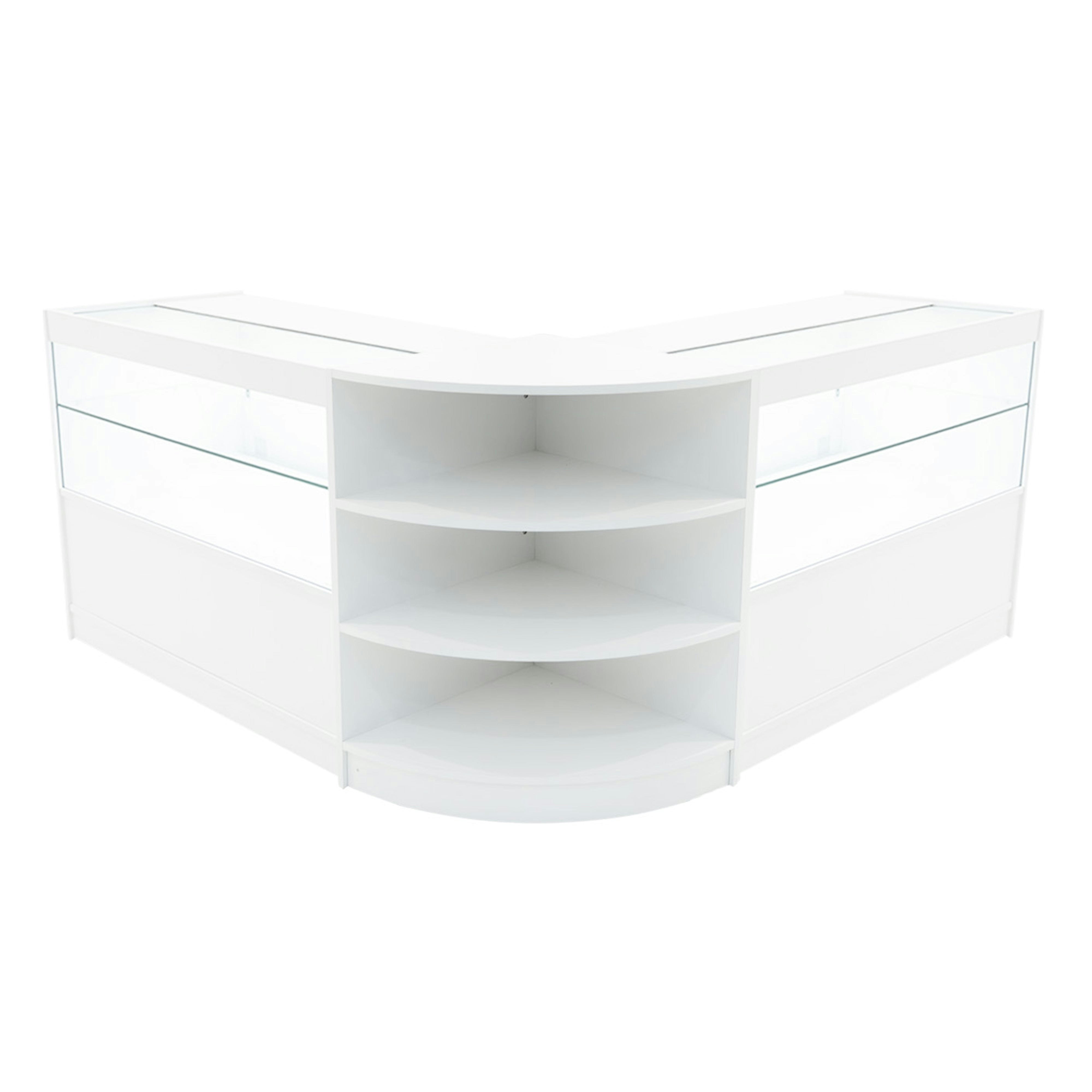 Rackhams White Andromeda Led Shop Counter Set Lm60 & 2 X C1200