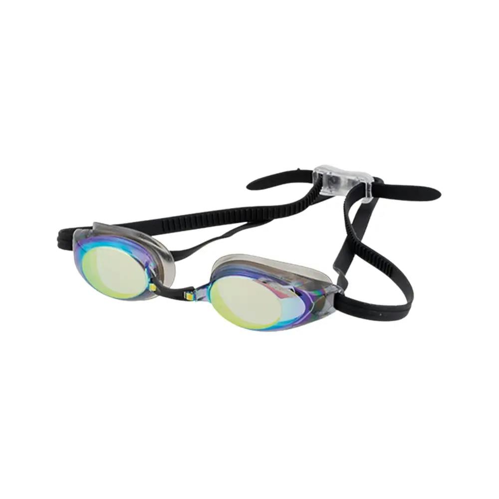 Aquafeel Black/Gold Glide Mirrored Adult Swim Goggles - Mirrored