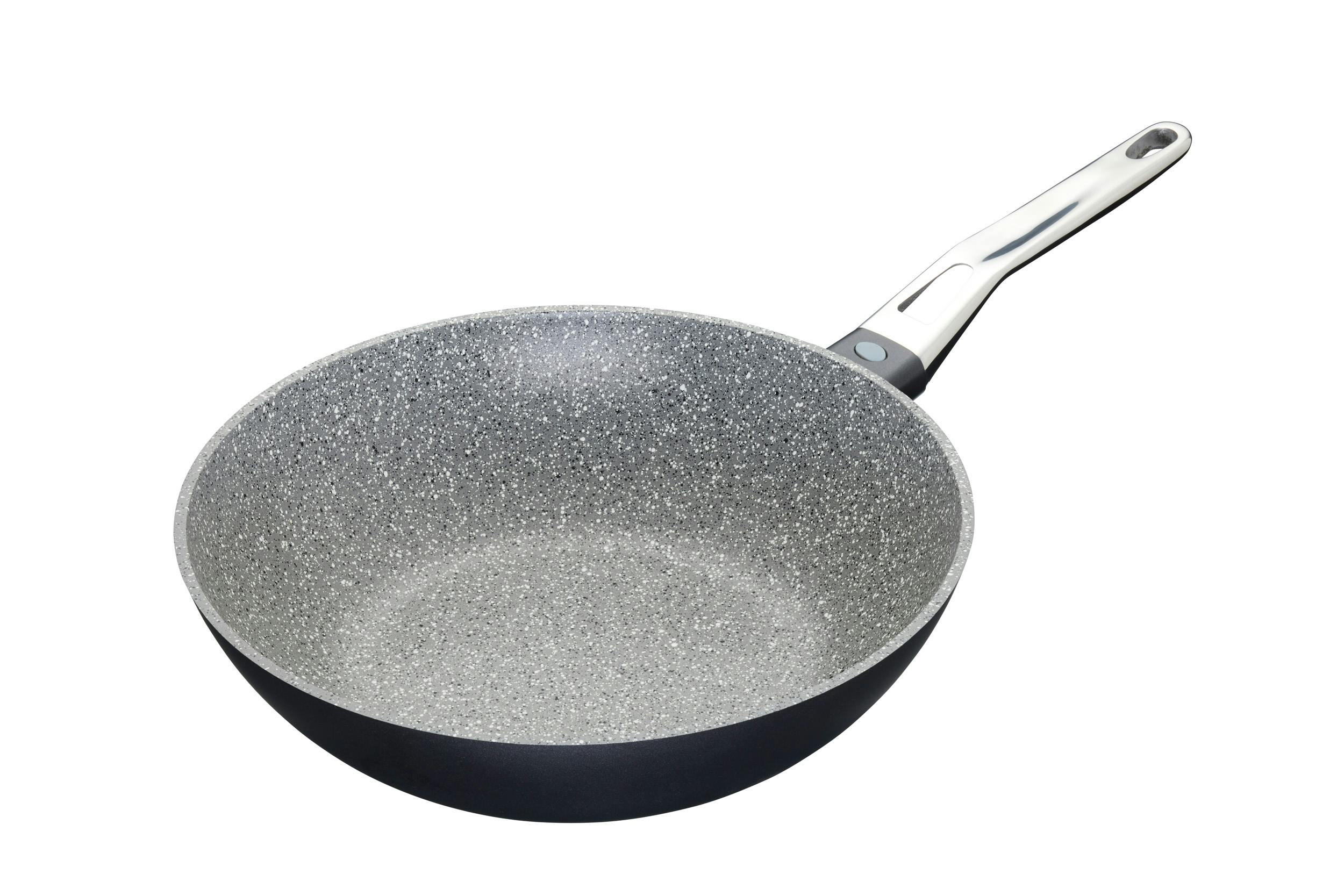 Rackhams Grey Stir Fry Pan / Wok For Induction Hob - Aluminium - Wok