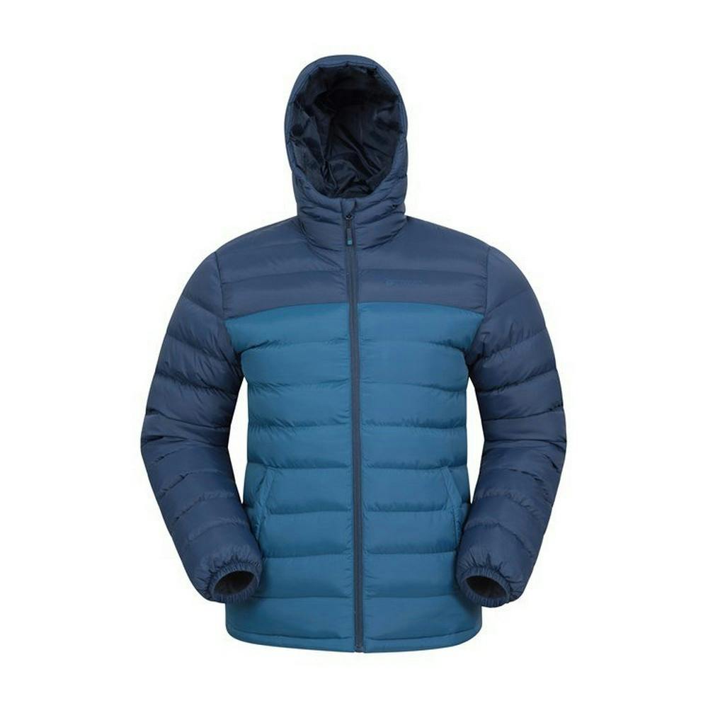 Mountain Warehouse Men's Seasons Padded Jacket - Teal - Xxs - Teal - 100% Nylon