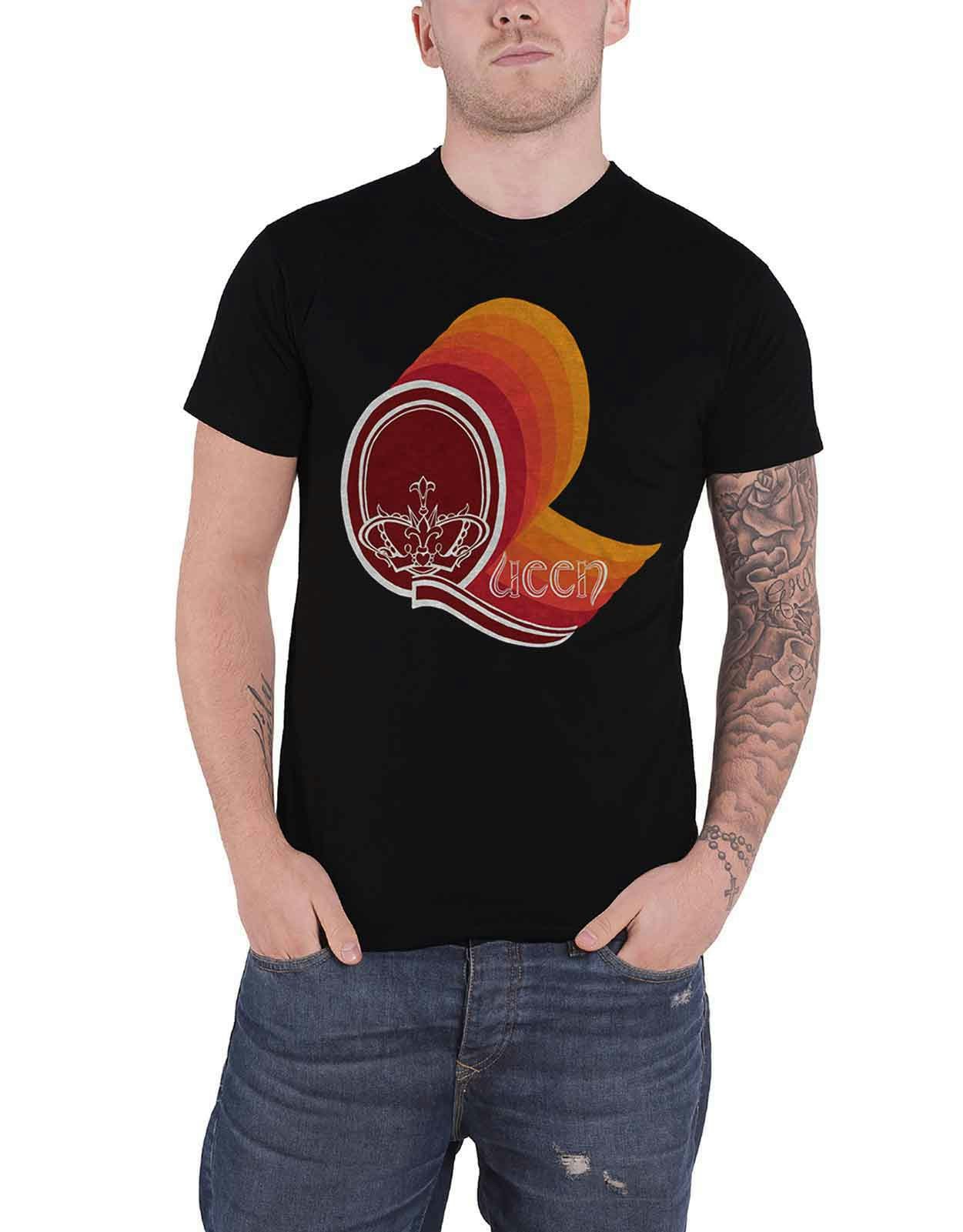 Paradiso Clothing Men's Black Queen Retro Vintage Band Logo T Shirt - L