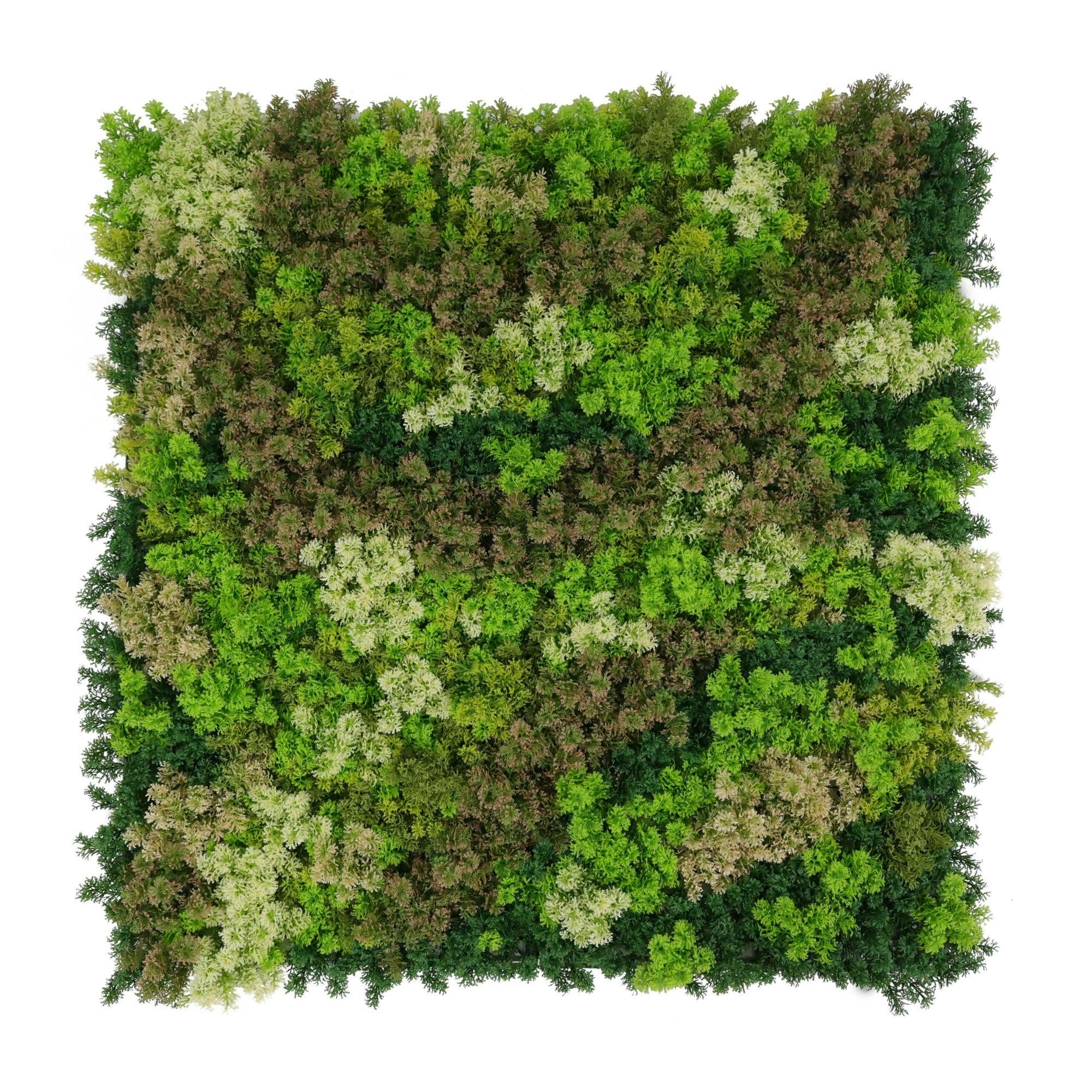 Rackhams Dark/Green Artificial Moss Living Wall Panel 1M X 1M – Hedge Mat