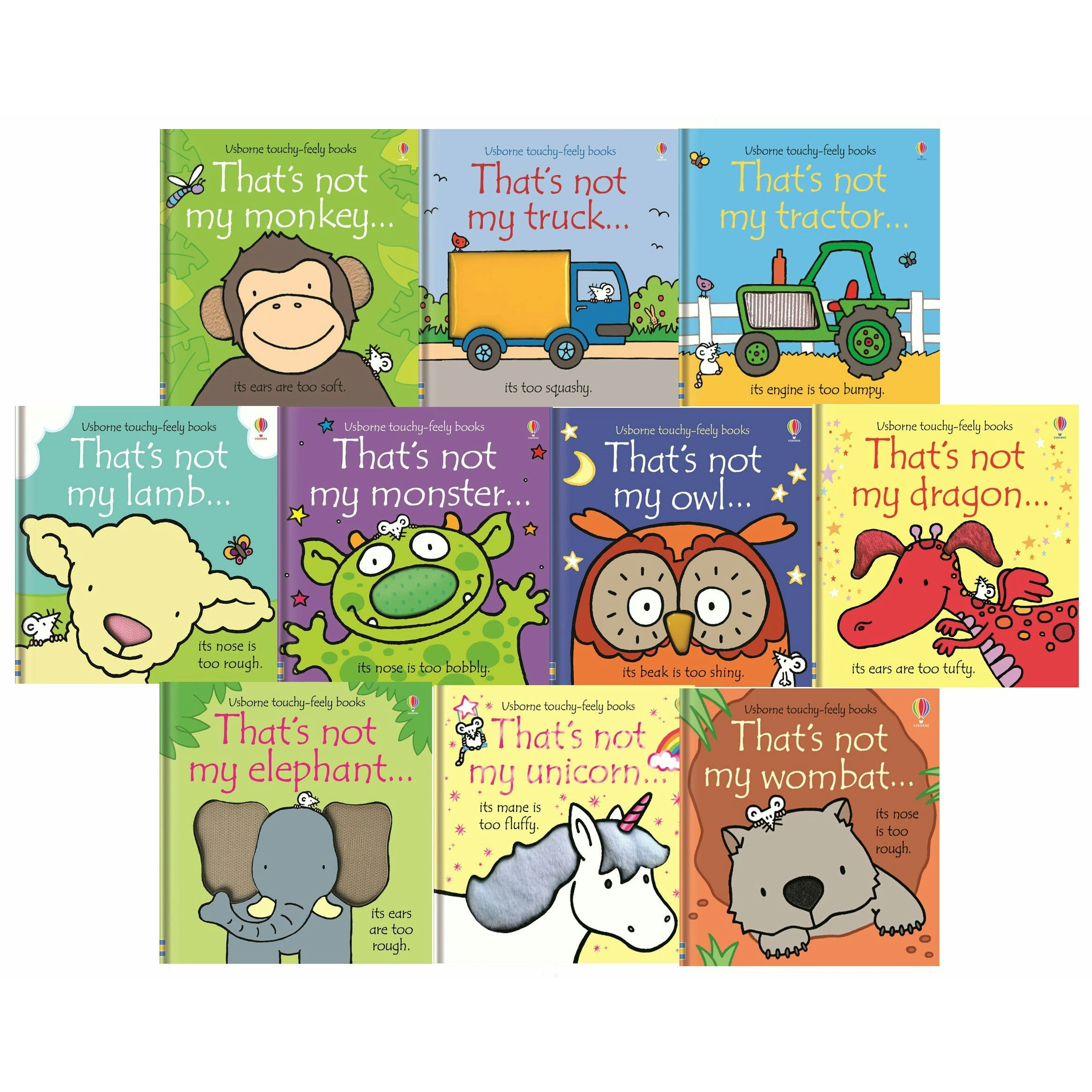 Usborne Thats Not My Toddlers Books Collection Set Pack (Series 1) Fiona Watt Size 10