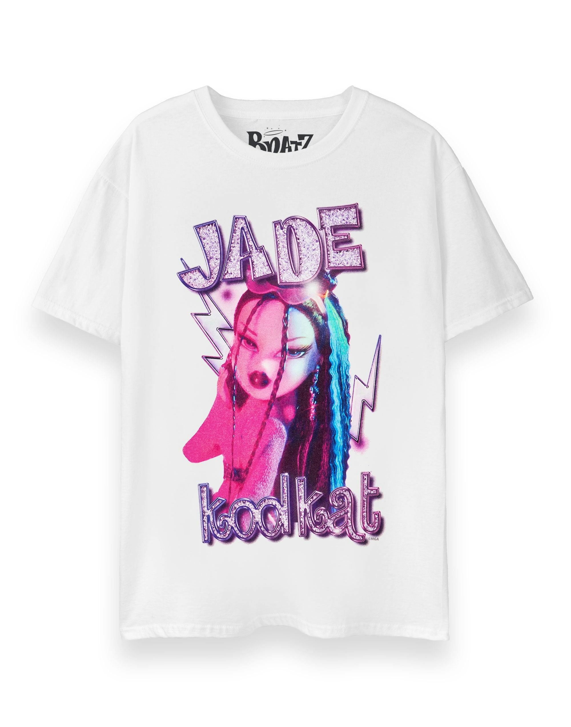 Vanilla Underground Women's White Bratz Jade Short Sleeved T-Shirt - XXX-Large