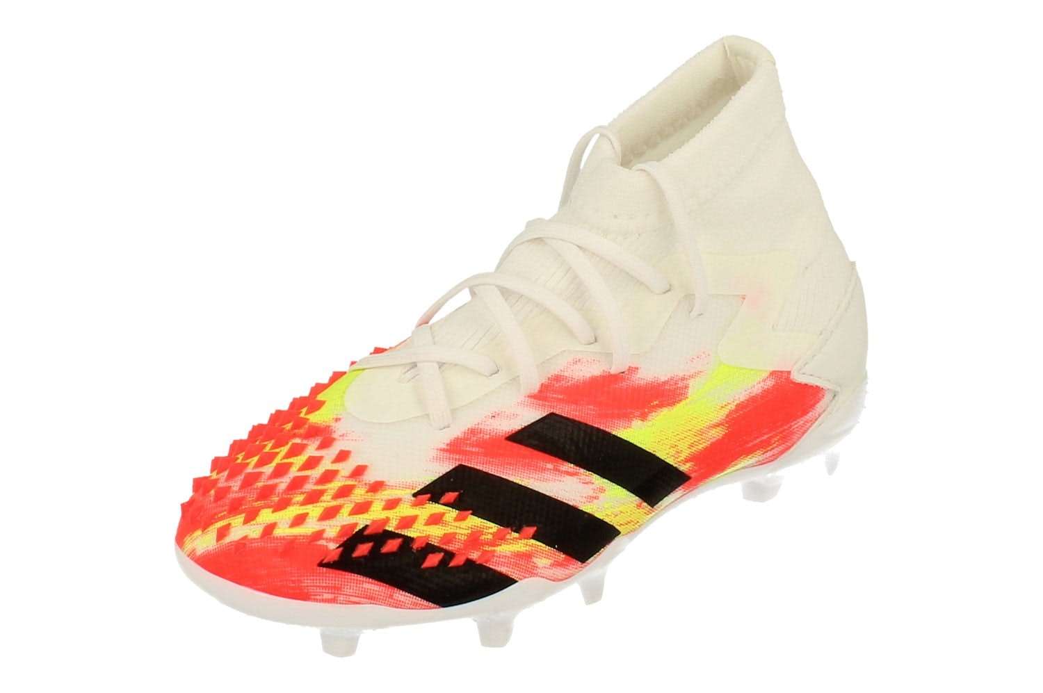 Adidas White/Black Predator Mutator 20.1 Fg Junior Football Boots Eg1608 - Uk 11K | Us 11.5K | Eu 29