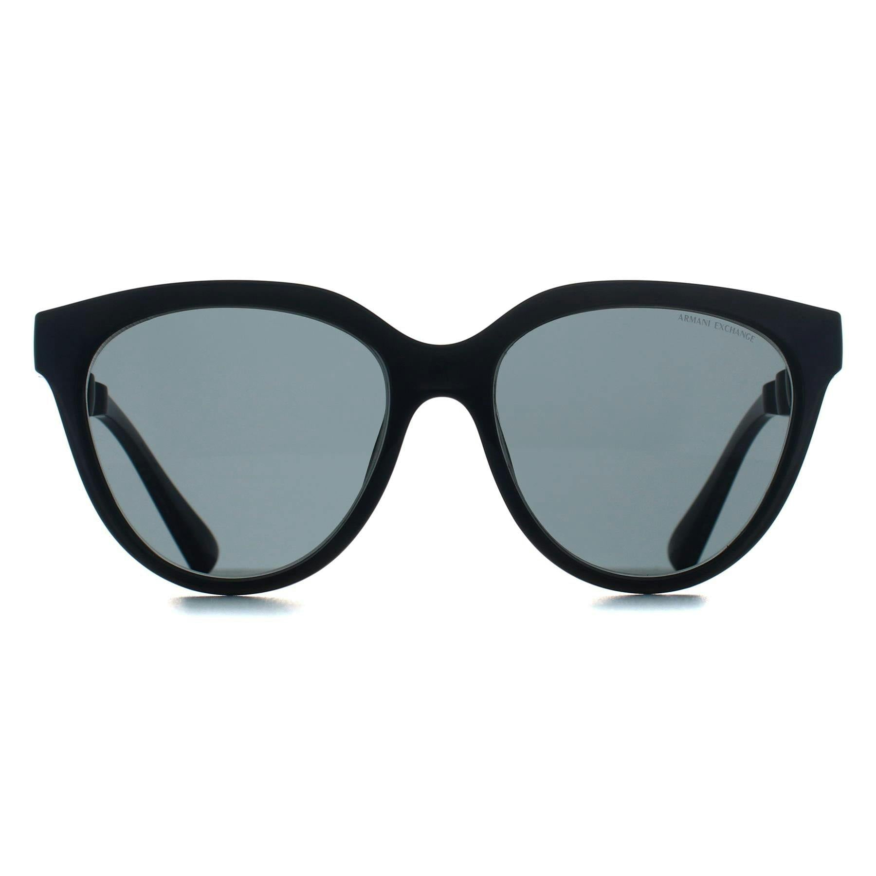 Armani Exchange Grey/Dark Sunglasses Ax4148su 835687 Shiny Transparent