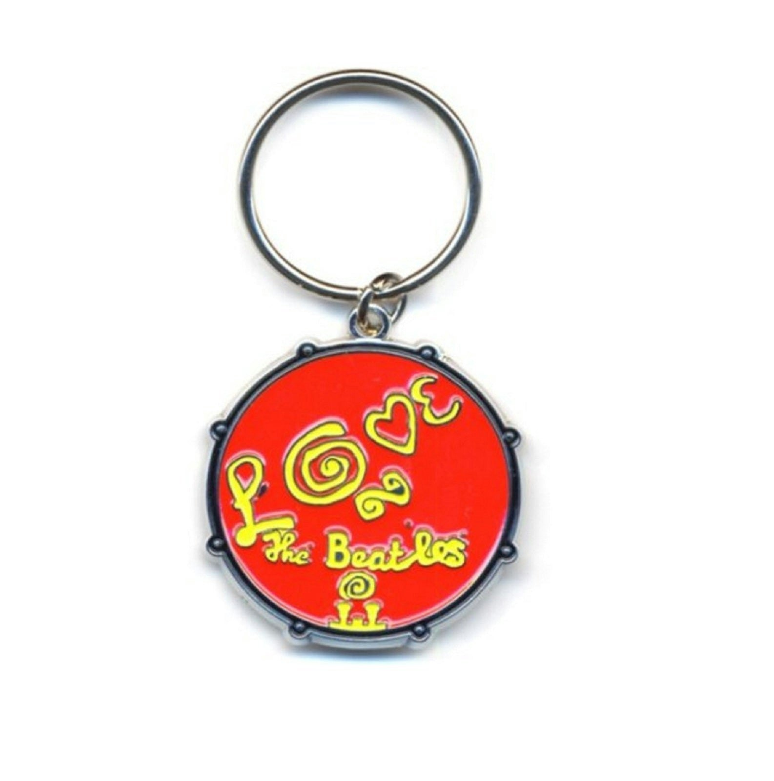 Paradiso Clothing The Beatles Keyring Love Drum Keychain