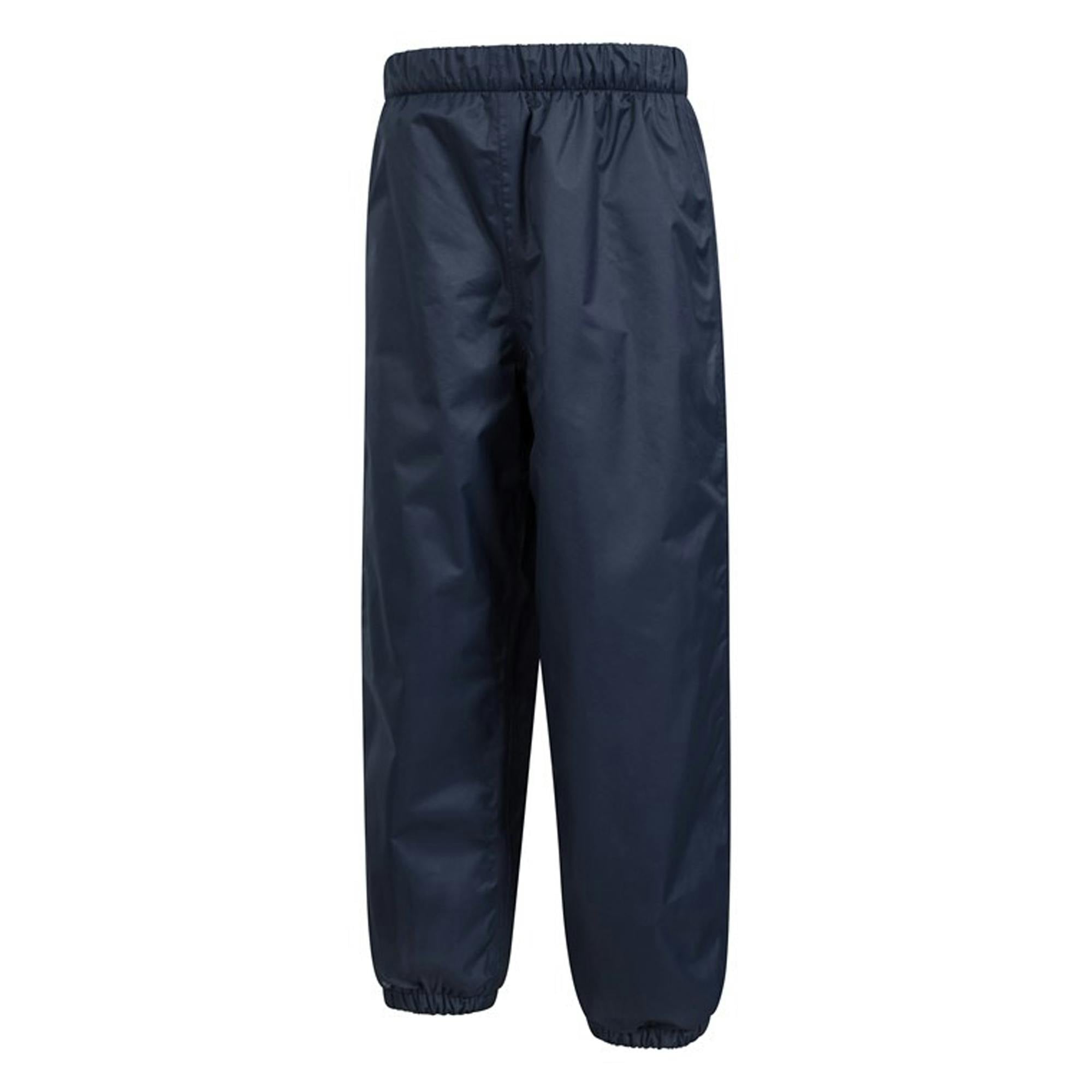 Mountain Warehouse Kids Fleece Lined Waterproof Trousers - Navy - 7-8 Years - Navy - 100% Polyester