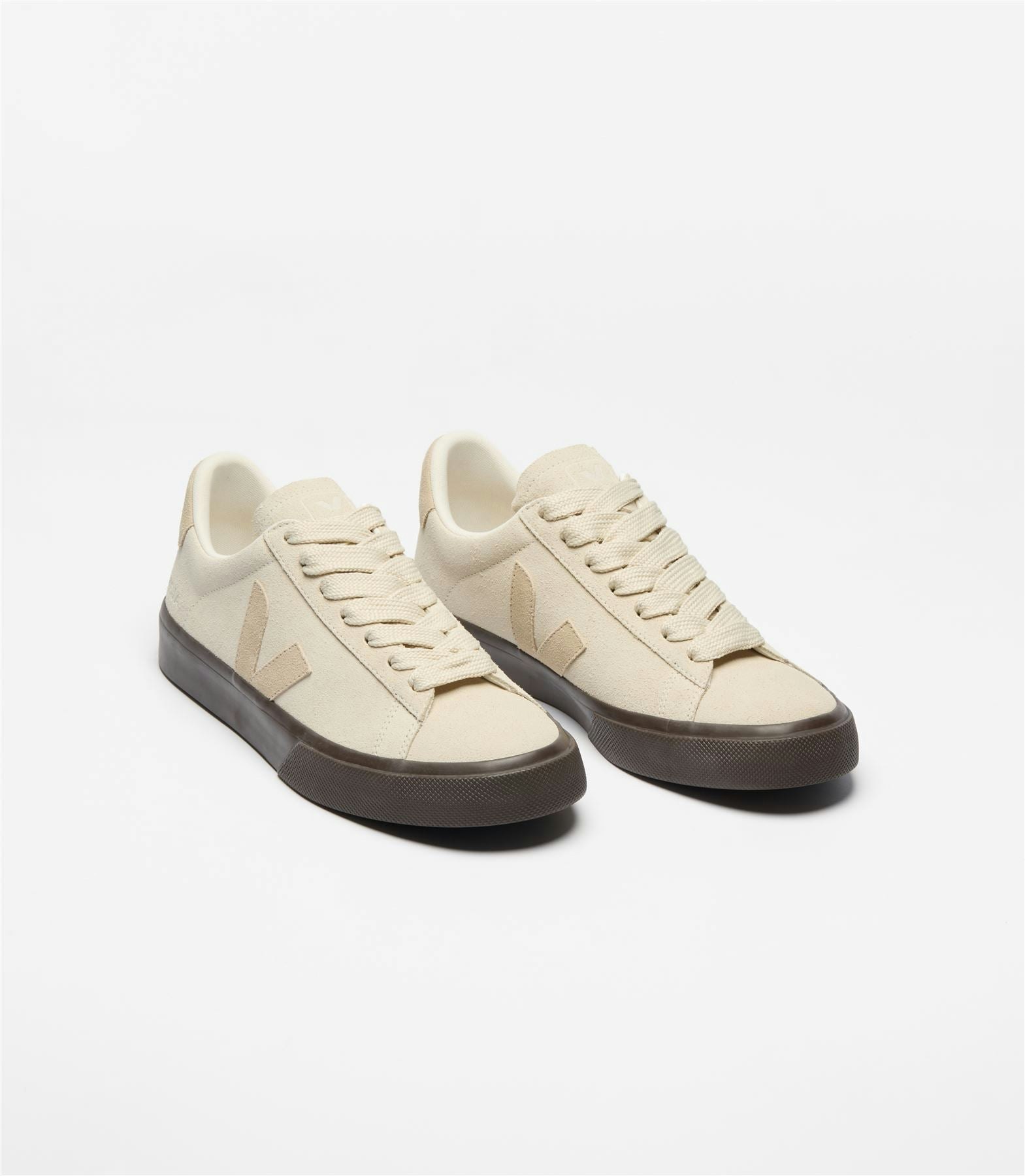 Veja Women's Campo Bold Suede Pierre Almond Eagle Trainers - Uk 3 / Eu 36 / Us 5