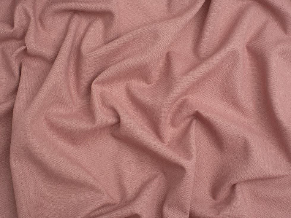 Minerva Core Range Pink Minerva Soft Viscose Linen Blend Fabric - Plain Design Dressmaking Fabric, 132 Cm / 52" Wide - Per Metre - Dusky