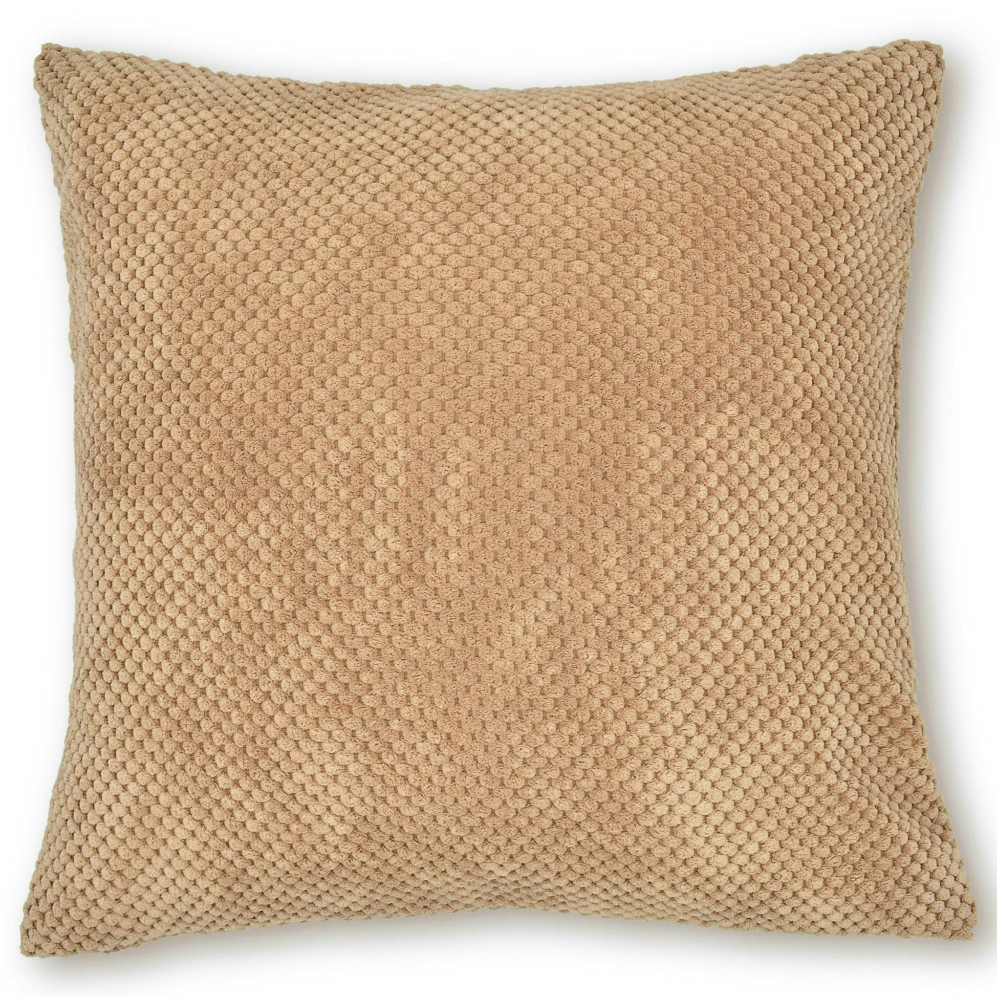 Rackhams Plain Soft Velour Cushion - 43Cm X 43Cm - Natural