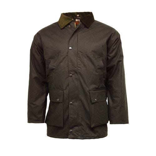 Coolandnew Brown Game Unpadded Lightweight Wax Jacket - M